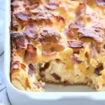 Overnight Cheesy Bacon Croissant Breakfast Casserole Bliss 9 Overnight Cheesy Bacon Croissant Breakfast Casserole