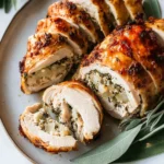 Mouthwatering Stuffed Turkey Breast with Creamy Herb Filling 2 Stuffed TurkeyBreast