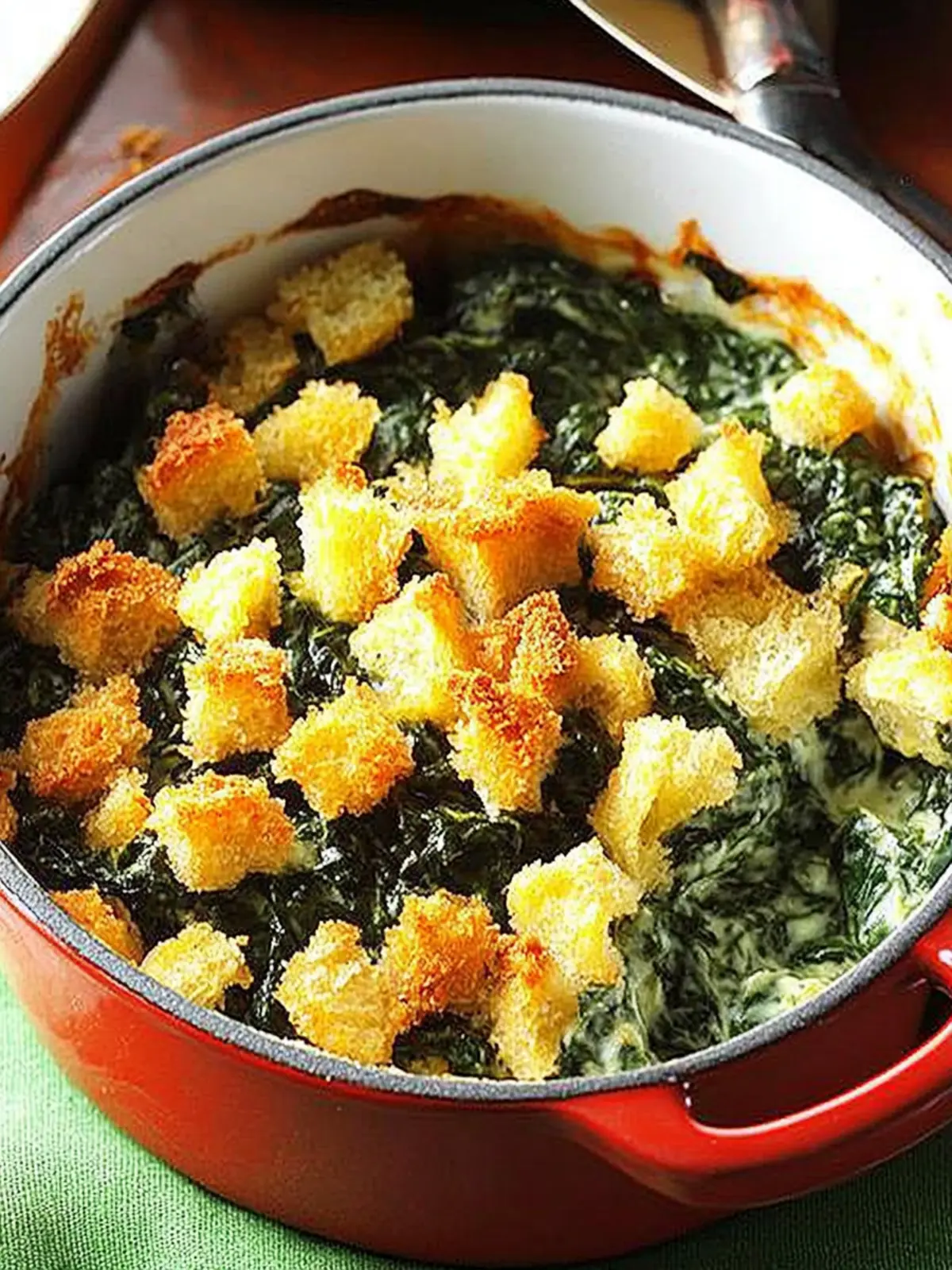Crunchy Spinach Casserole