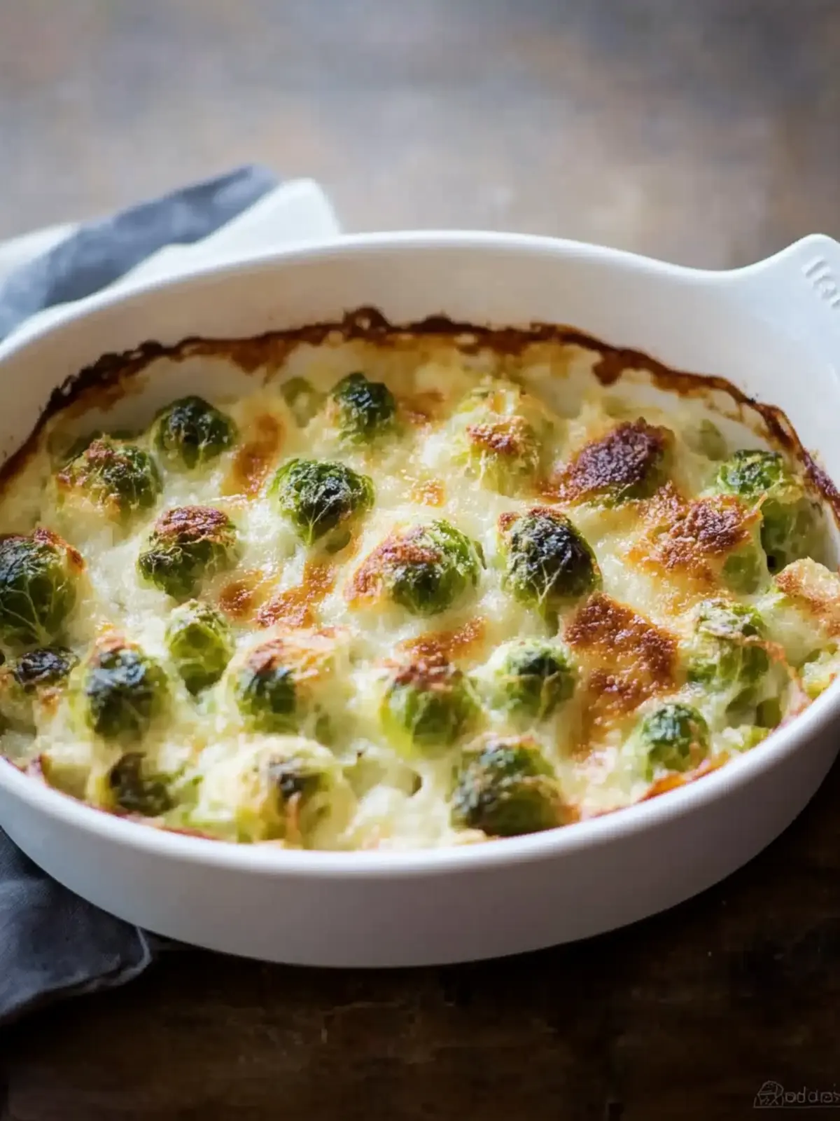 Brussels Sprouts Gratin with Crispy Pancetta Bliss 4 Brussels Sprouts Gratin
