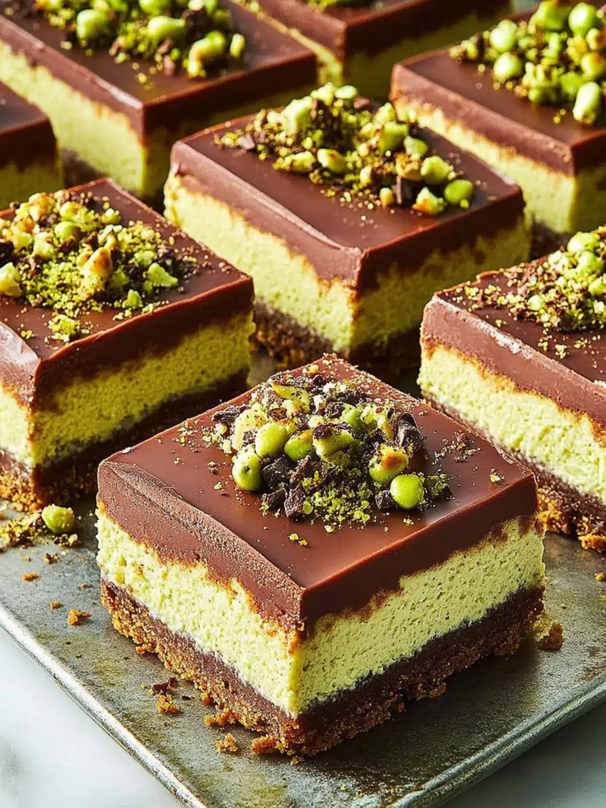 Dubai Chocolate Cheesecake Bars: A Decadent Delight Awaiting You 3 Dubai Chocolate Cheesecake Bars