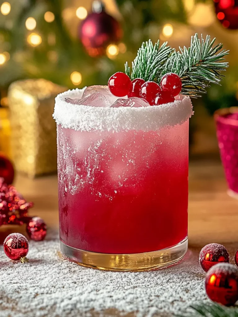 frosted mistletoe margarita