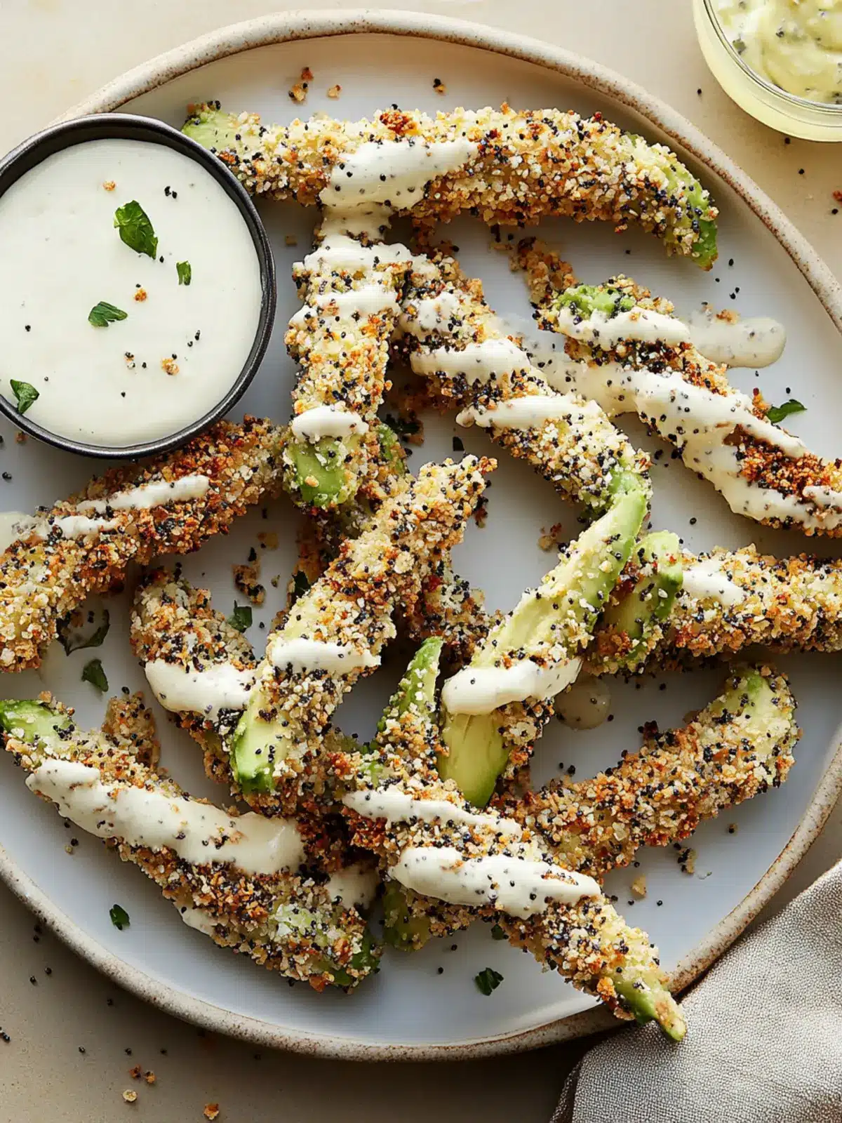Air Fryer Everything Bagel Avocado Fries