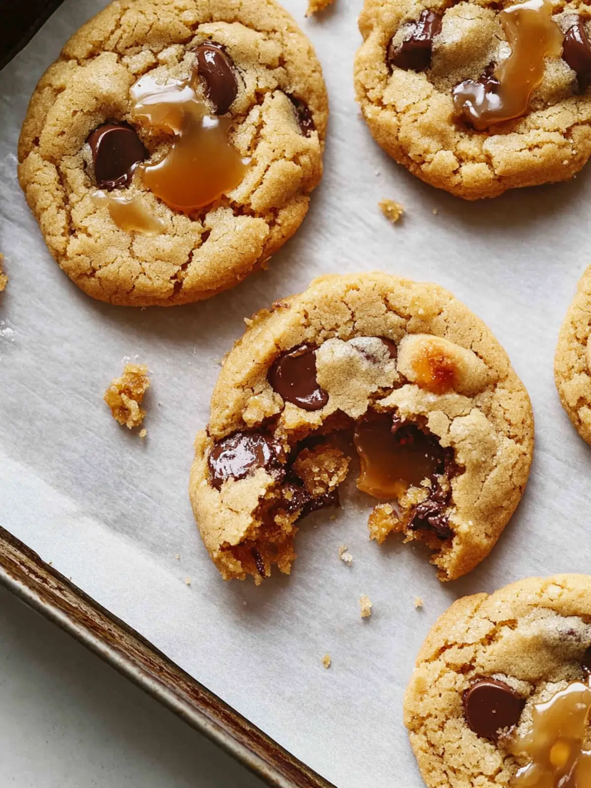 Salty-Sweet Salted Caramel Chocolate Chip Cookies Delight 4 Salted Caramel Chocolate Chip Cookies