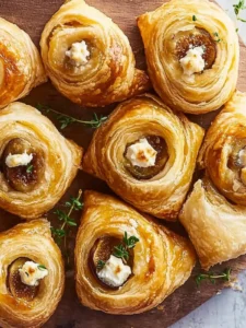Delicious Fig & Goat Cheese Puff Pastry Roll for Flavor Lovers 6 Fig & Goat Cheese Puff Pastry Roll