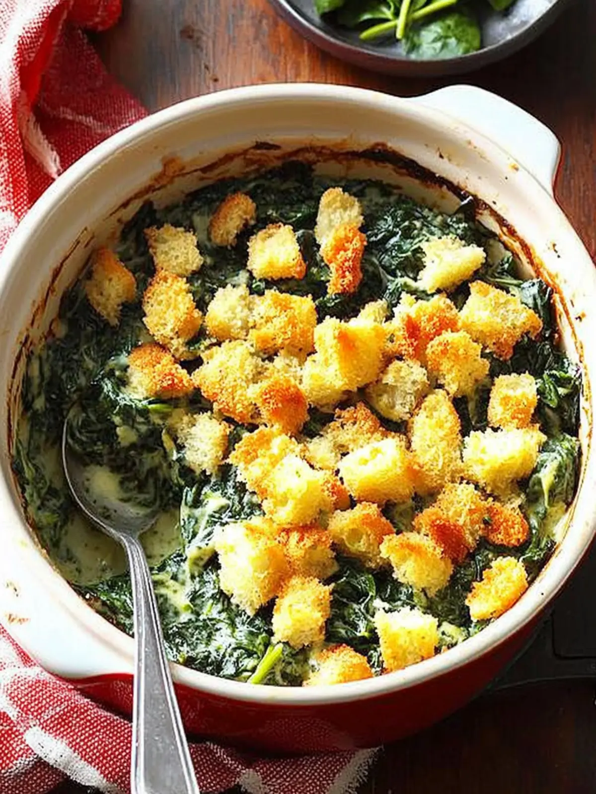 Crunchy Spinach Casserole
