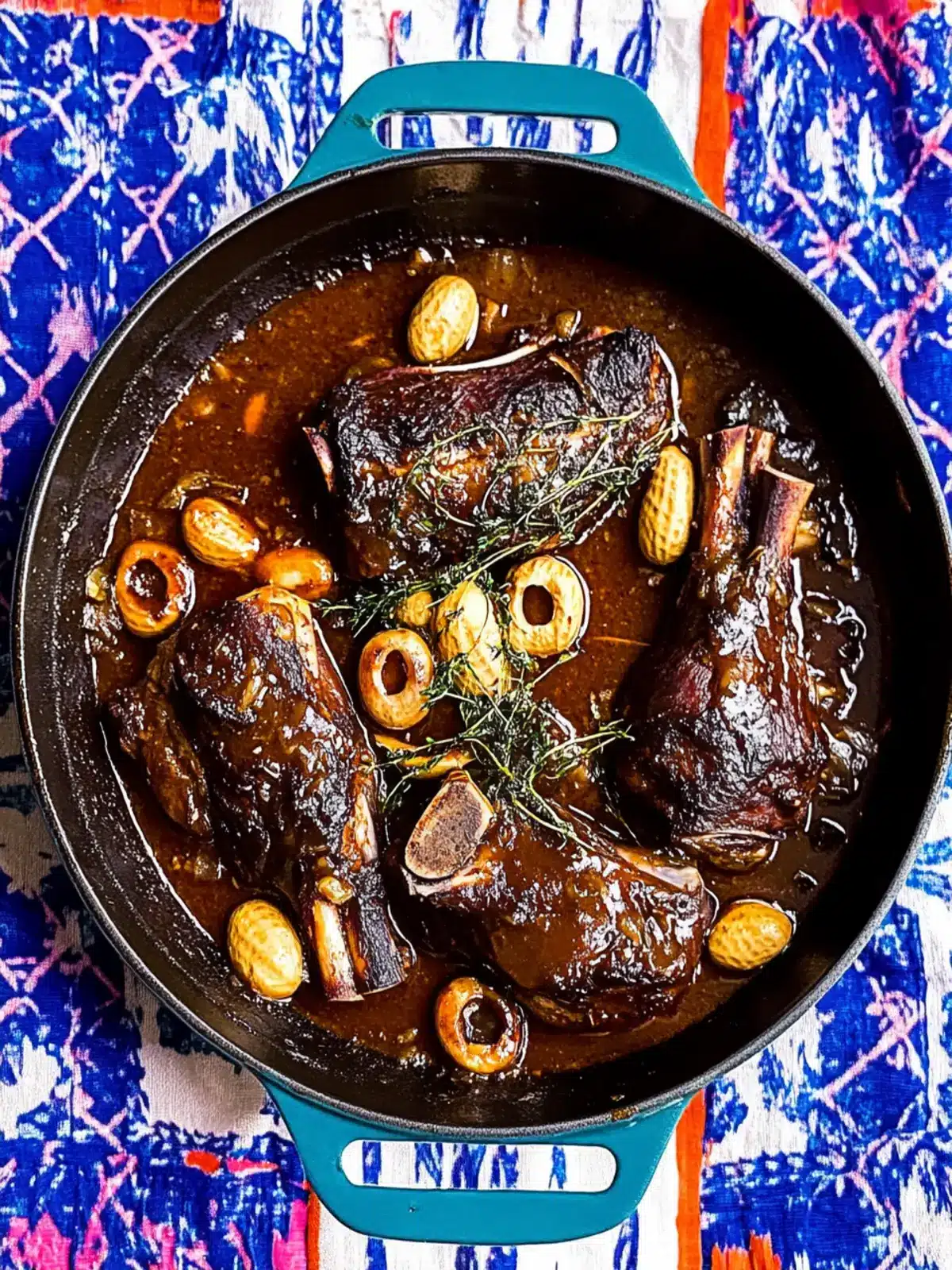 Glazed Beef Shanks with Coffee and Peanuts: A Bold Twist 3 Glazed Beef Shanks with Coffee and Peanuts