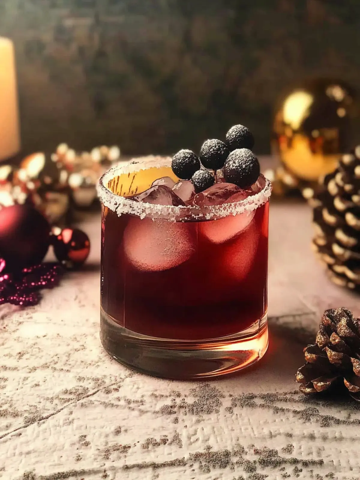 Delicious Christmas Old Fashioned with Homemade Cranberry Bliss 2 Christmas Old Fashioned