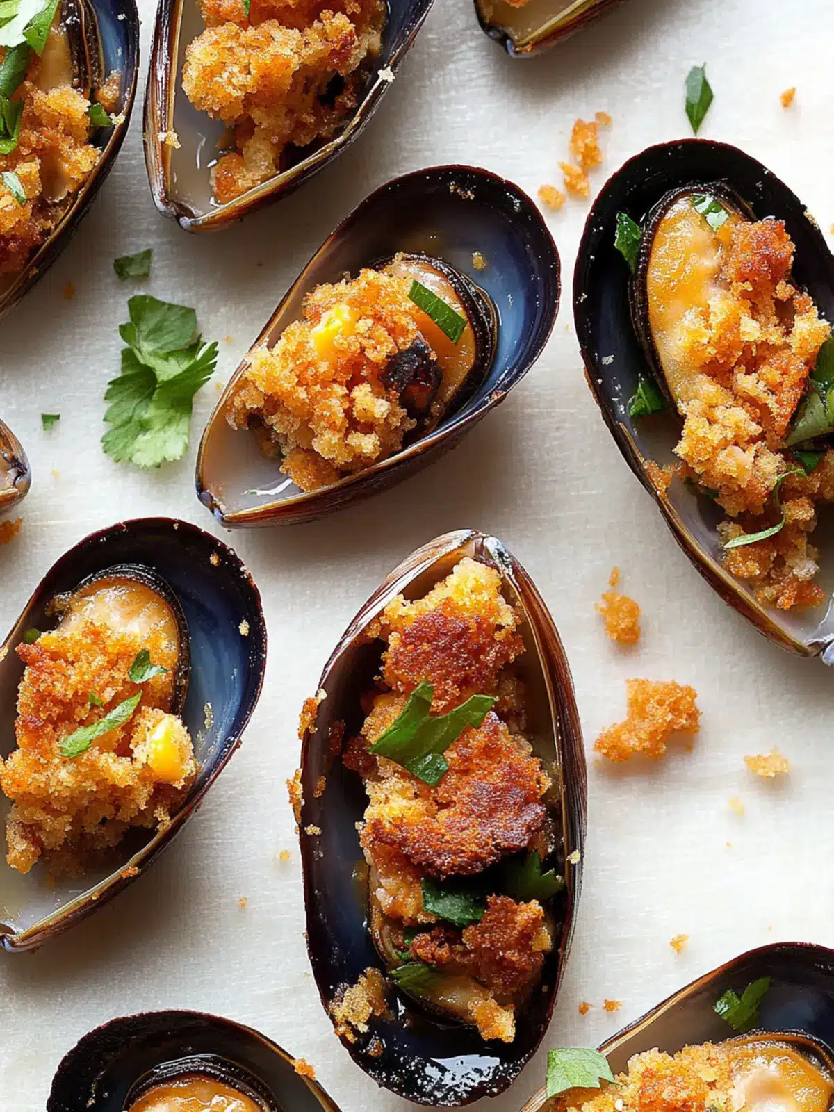Delicious Cornbread-Stuffed Mussels for Flavorful Fun 2 Cornbread-Stuffed Mussels
