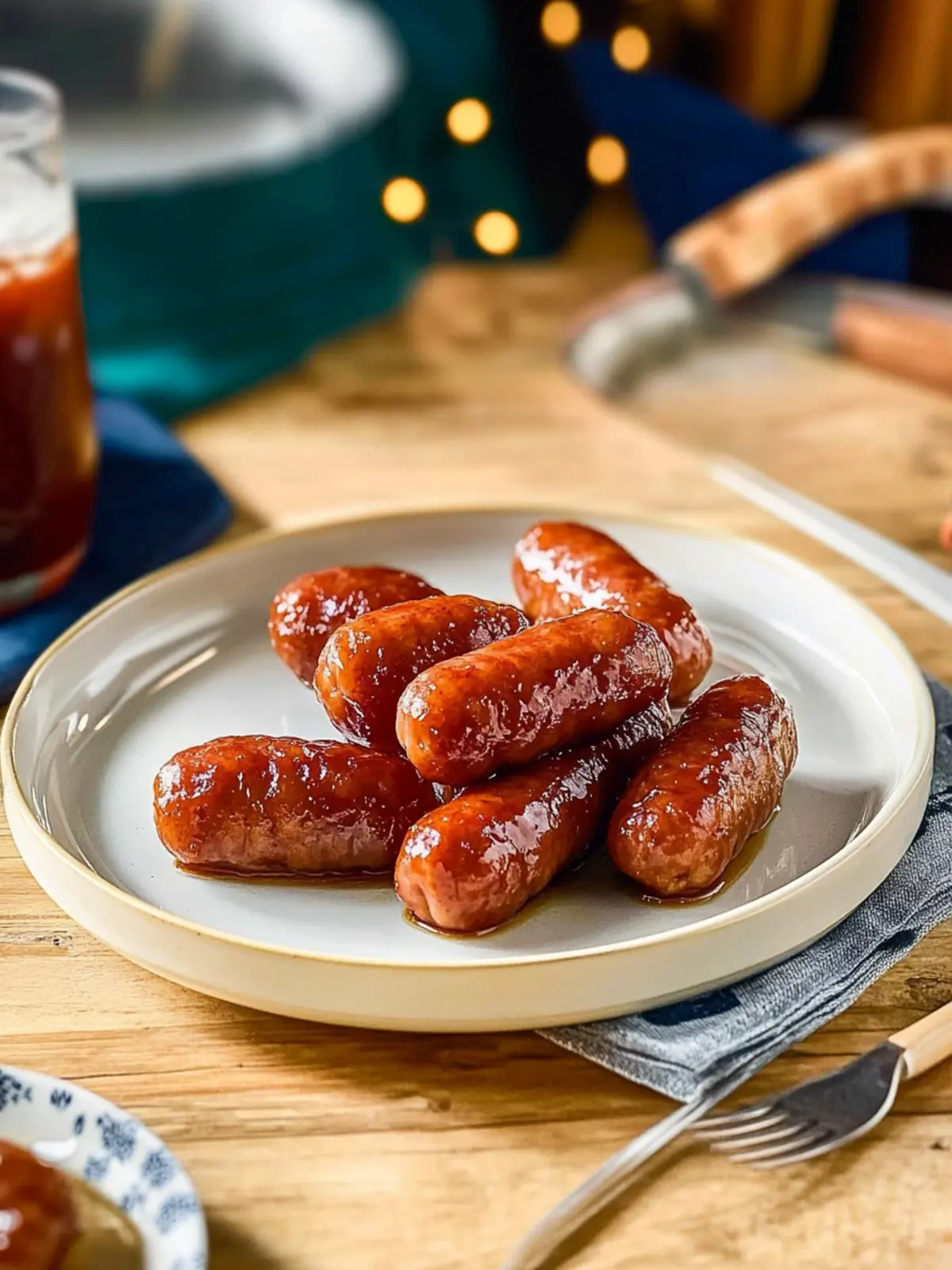 Little Smokies Bliss: Slow Cooker Spicy Snack Magic 4 Little Smokies