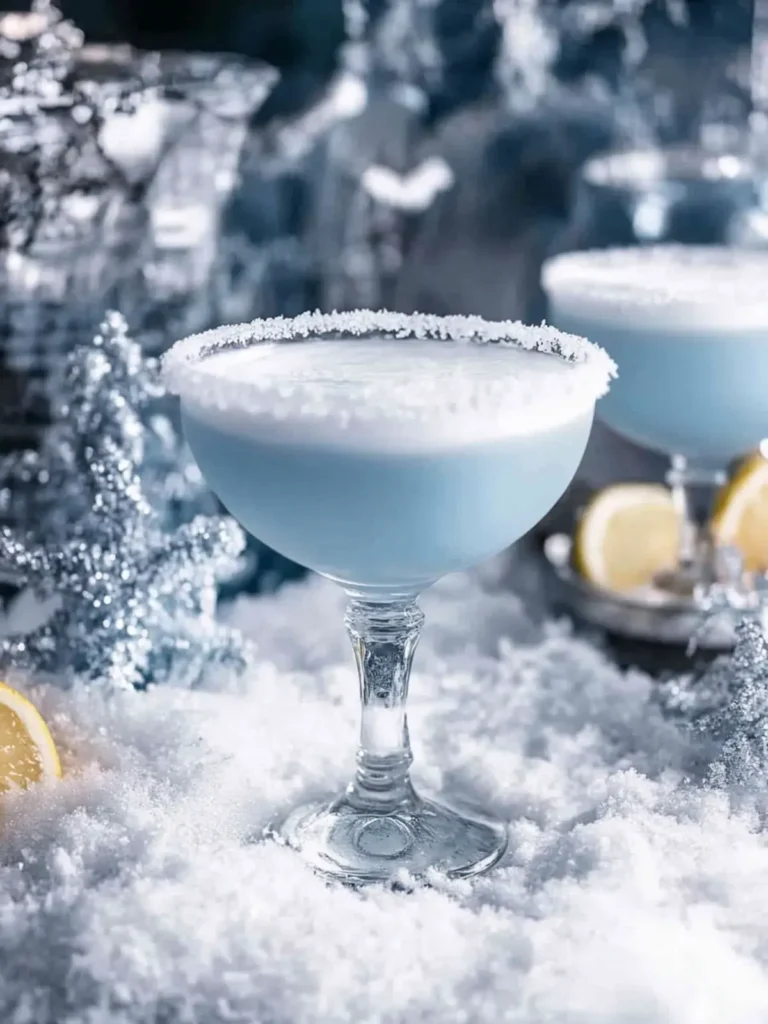 Jack Frost Cocktail with Empress Gin