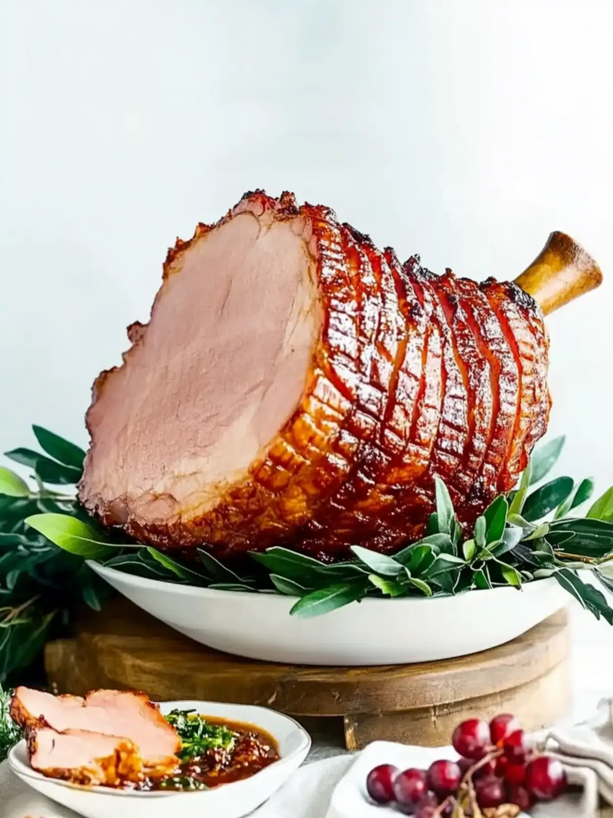 Clarissa’s delicious ginger and soy glazed ham