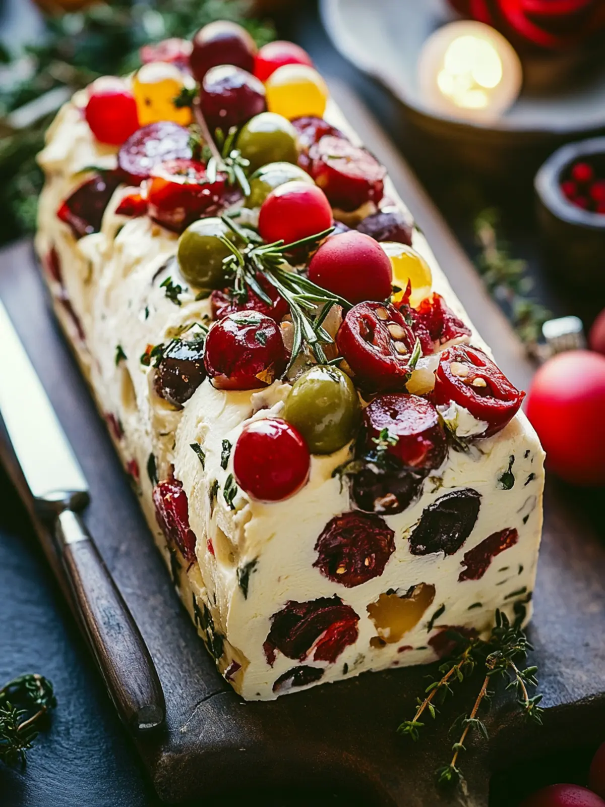Delicious Holiday Antipasto Cream Cheese Log for Parties 4 Holiday Antipasto Cream Cheese Log