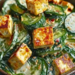 Creamy Asian Cucumber Salad with Crispy Tofu: Quick & Delicious 4 Creamy Asian Cucumber Salad with Crispy Tofu