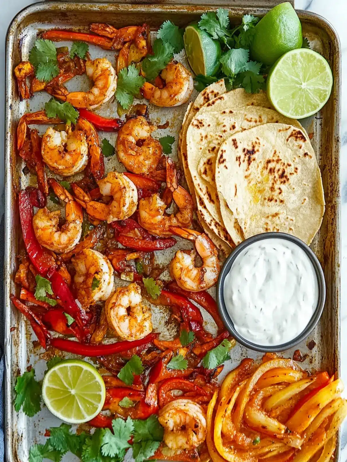 Sheet Pan Shrimp Fajitas: Quick, Colorful Dinner Delight 2 Sheet Pan Shrimp Fajitas