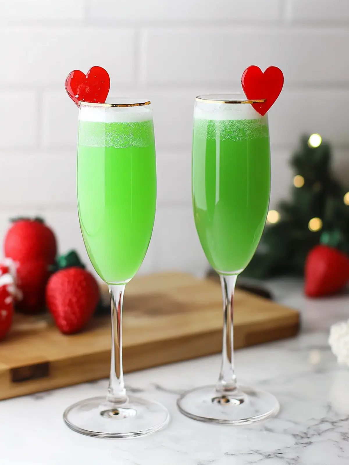 Festive Grinch Mimosa: Your Easy 3-Ingredient Holiday Toast 2 Grinch Mimosa