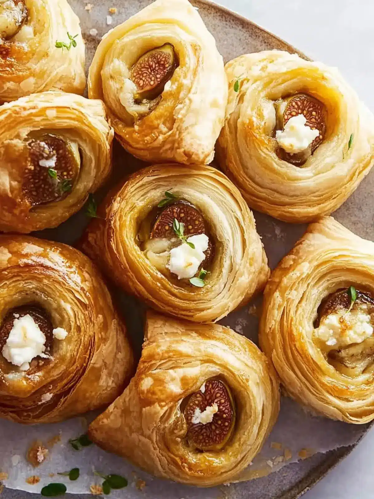 Delicious Fig & Goat Cheese Puff Pastry Roll for Flavor Lovers 2 Fig & Goat Cheese Puff Pastry Roll