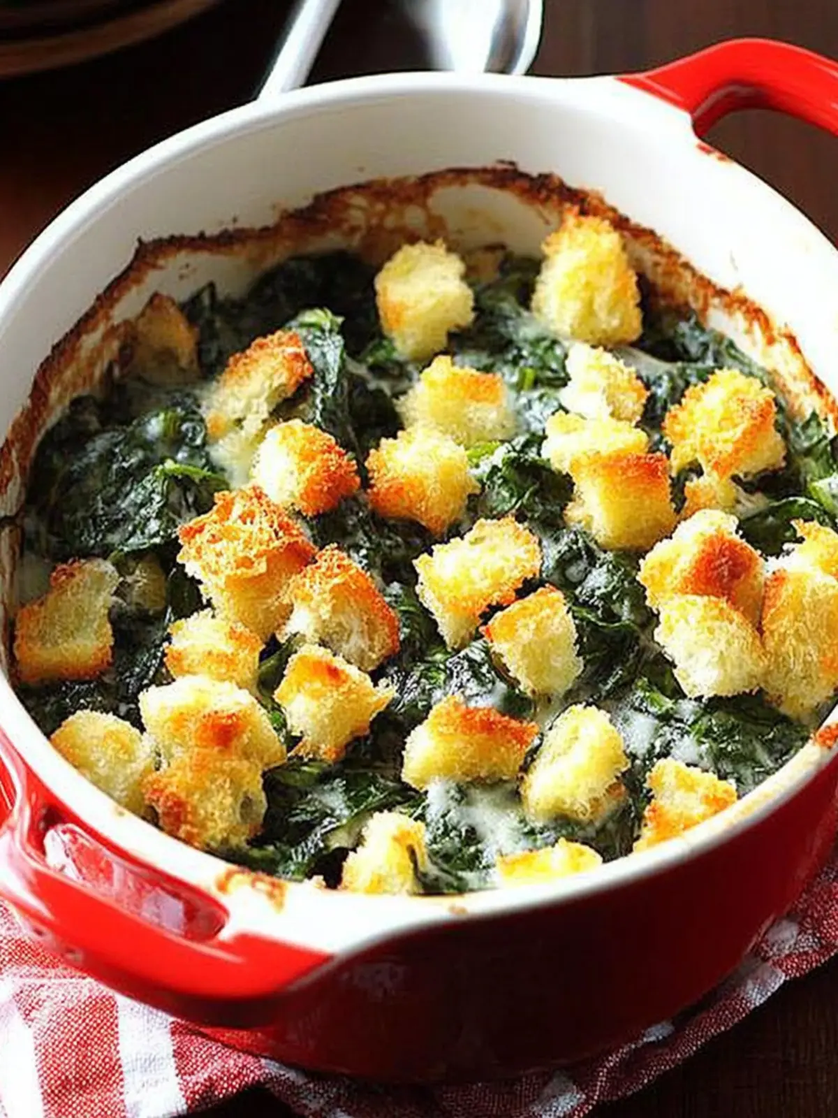 Crunchy Spinach Casserole