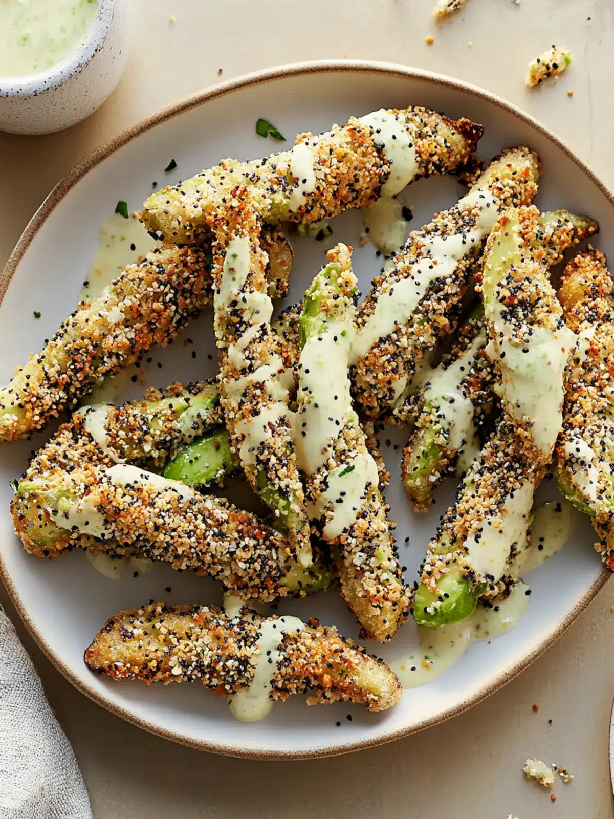 Air Fryer Everything Bagel Avocado Fries