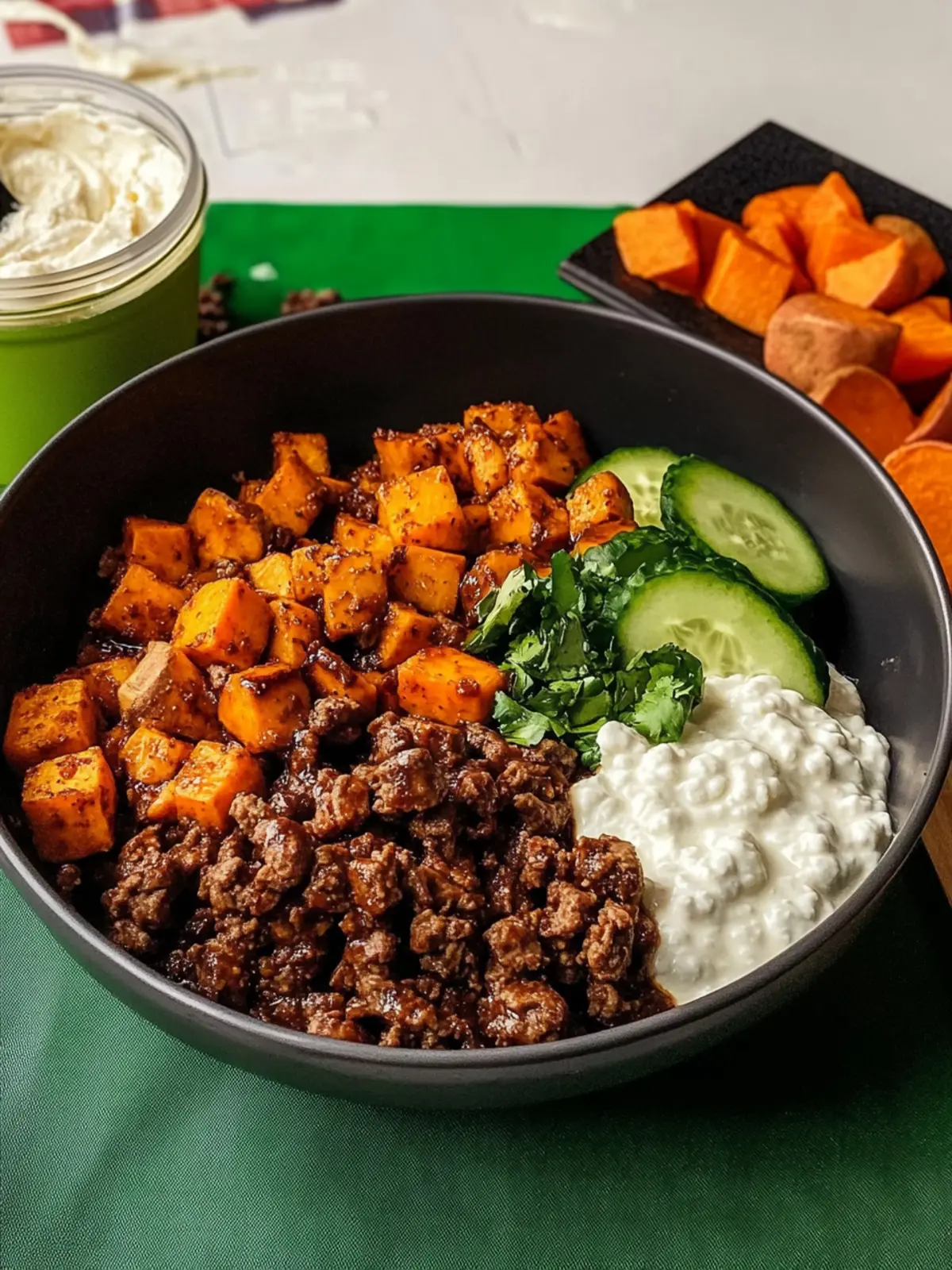 Tiktok Hot Honey Cottage Cheese Sweet Potato Beef Bowl Bliss 5 Tiktok Hot Honey Cottage Cheese Sweet Potato Beef Bowl