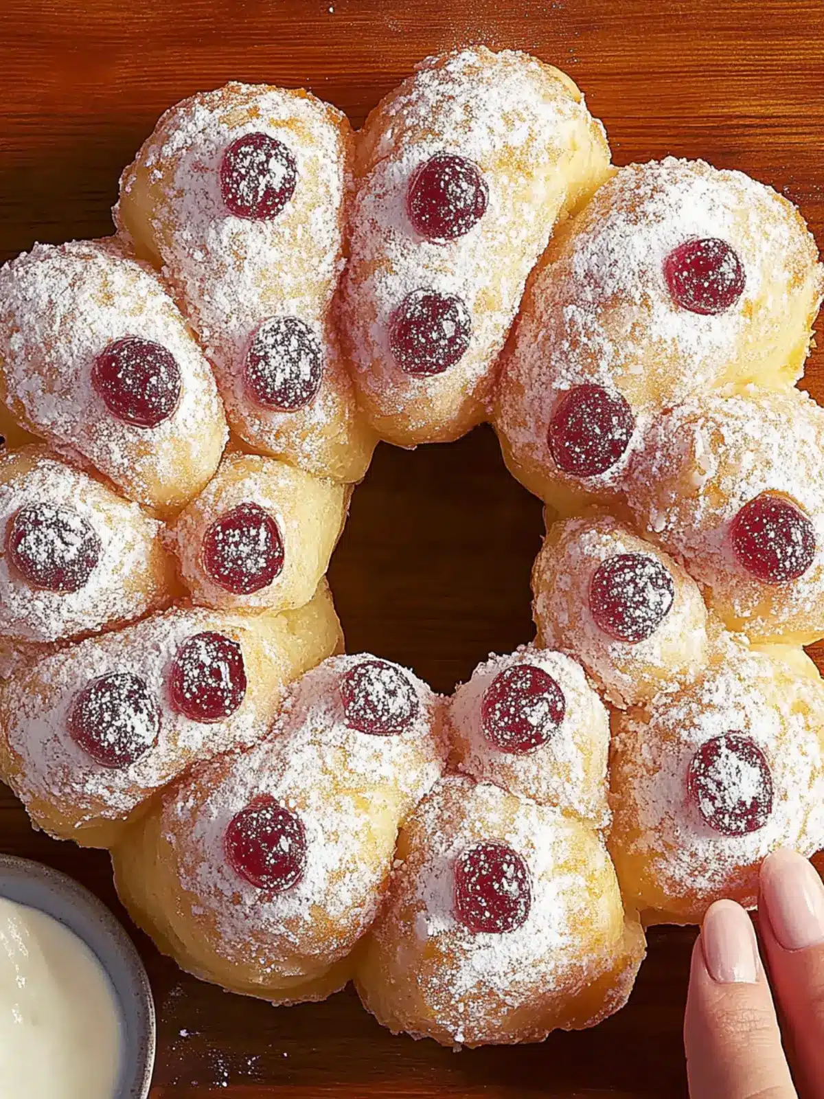 Pull-Apart Jelly Donut Bliss: Quick Holiday Treat Recipe 3 Pull-Apart Jelly Donut