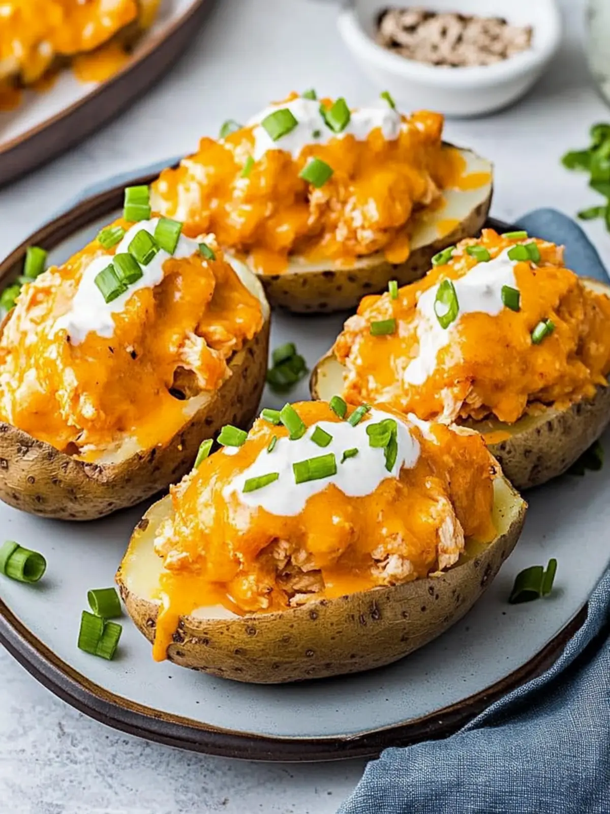 Buffalo Chicken Stuffed Potatoes for Flavor-Packed Comfort 5 Buffalo Chicken Stuffed Potatoes