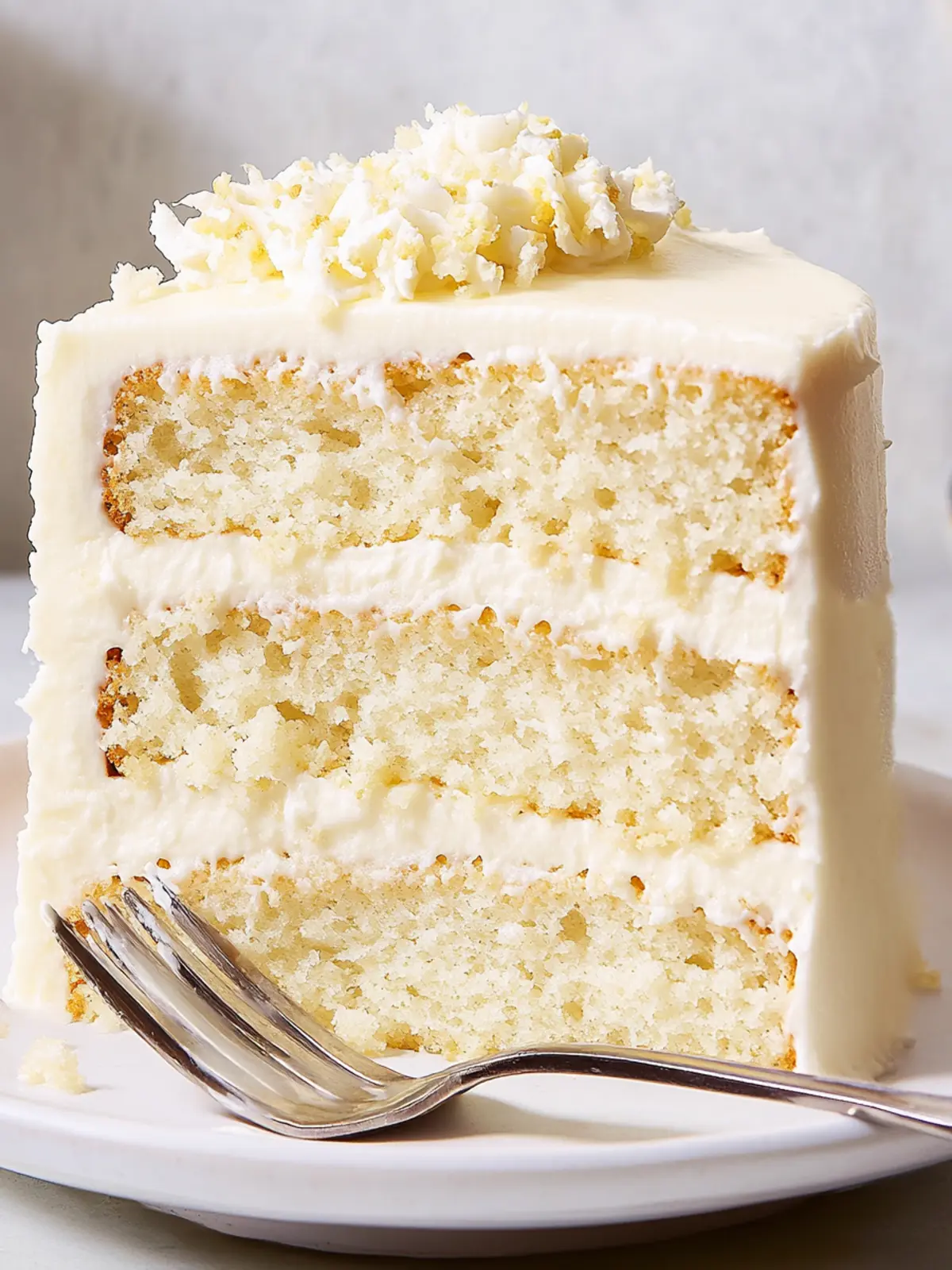 Irresistibly Moist White Cake with Creamy Vanilla Frosting 3 White Cake