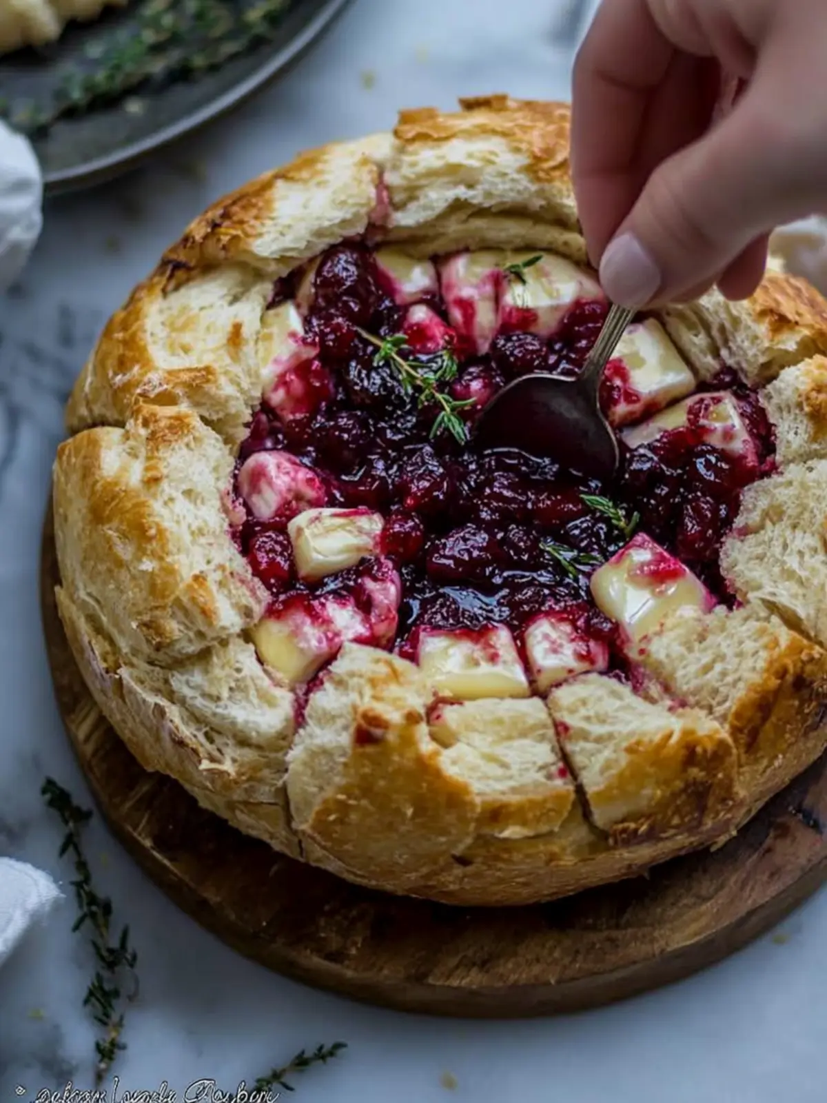 Irresistible Baked Cranberry Brie Bread Bowl for Cozy Nights 4 Baked Cranberry Brie Bread Bowl