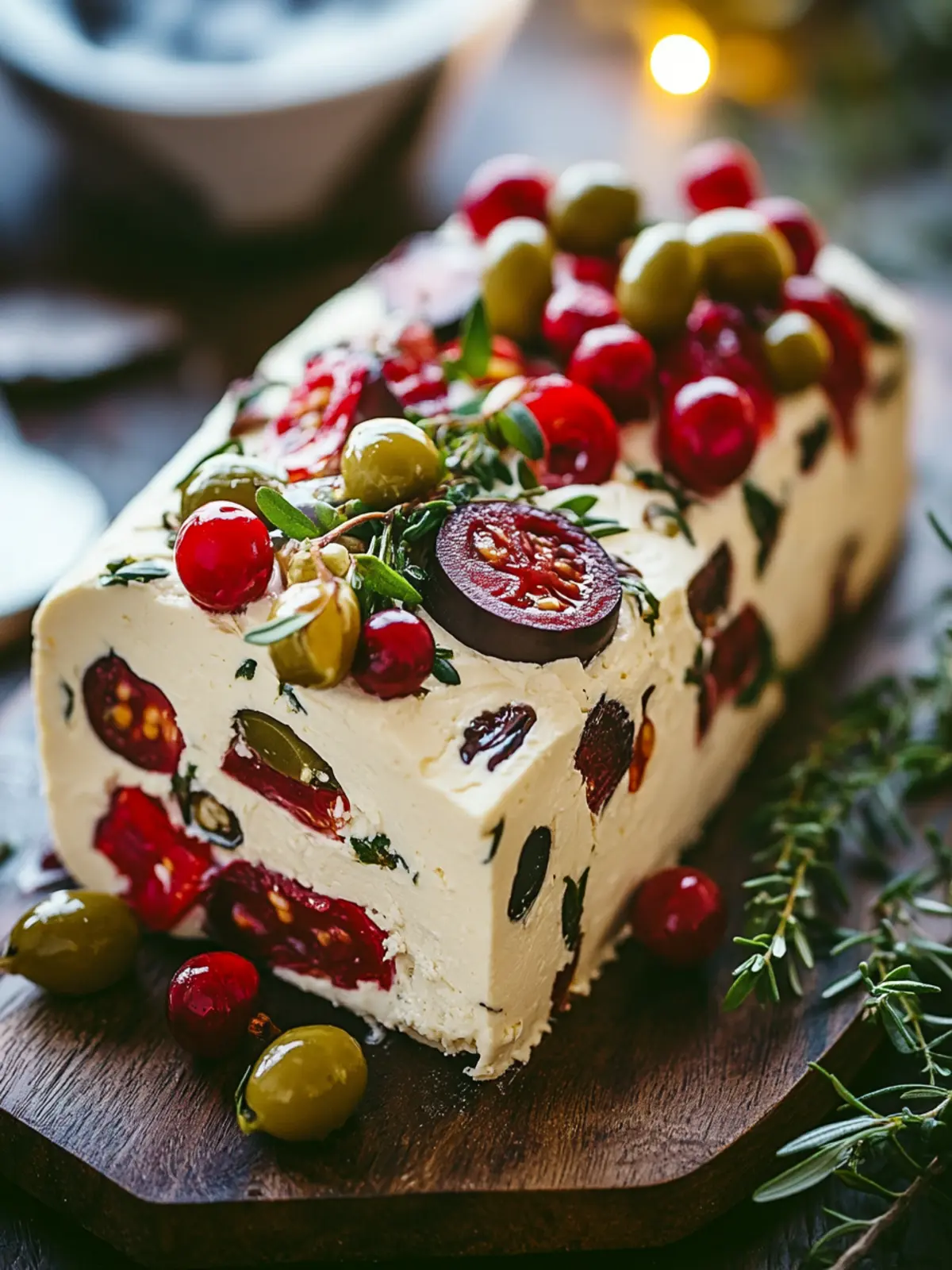 Delicious Holiday Antipasto Cream Cheese Log for Parties 3 Holiday Antipasto Cream Cheese Log