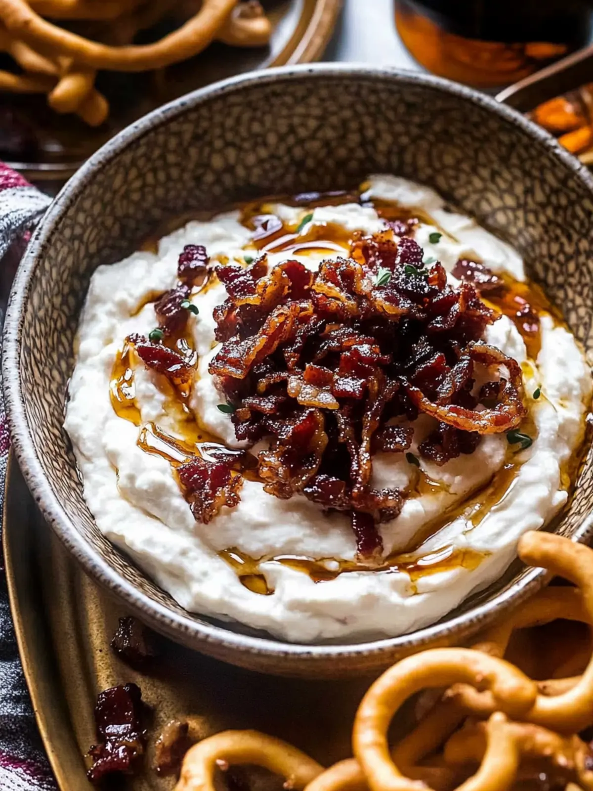 Whipped Goat Cheese Candied Bacon Dip That Wows Every Time 2 Whipped Goat Cheese Candied Bacon Dip