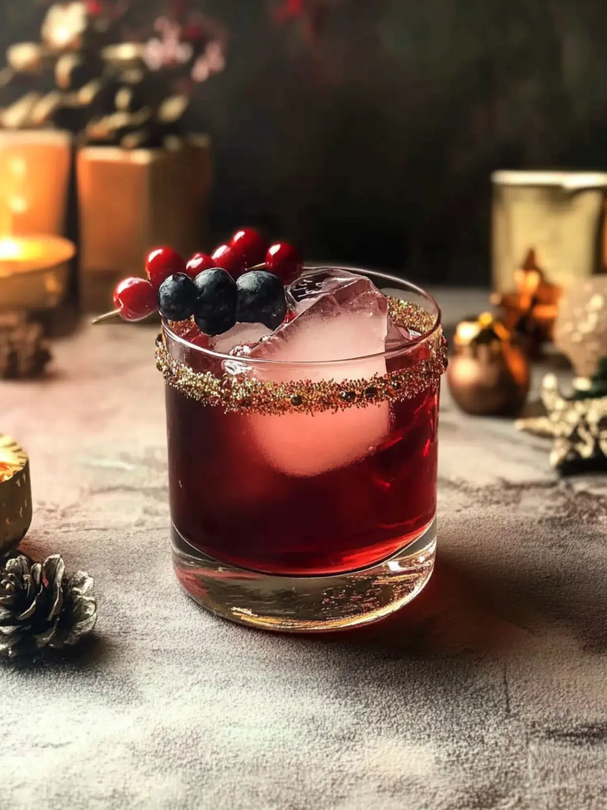Delicious Christmas Old Fashioned with Homemade Cranberry Bliss 3 Christmas Old Fashioned