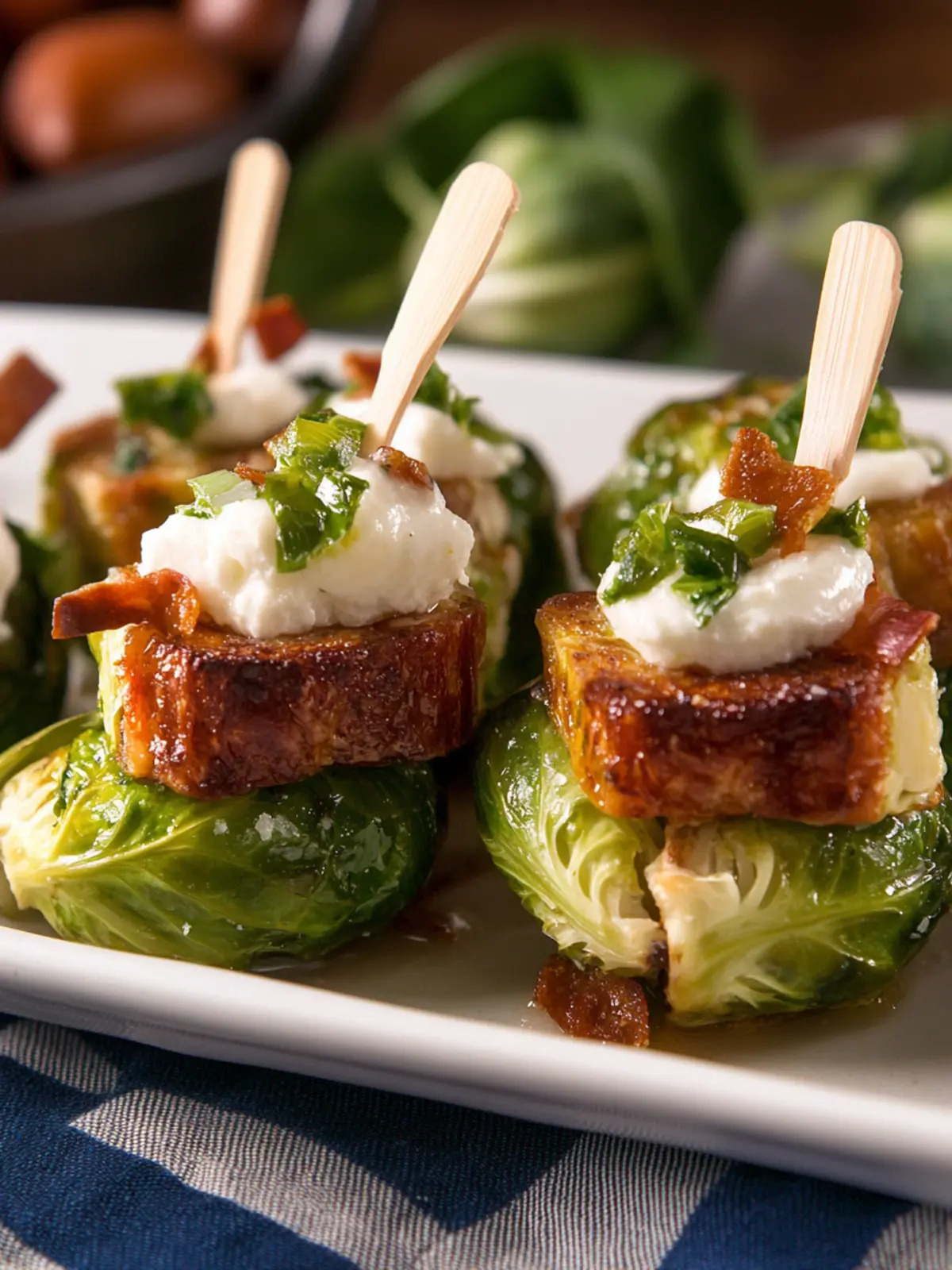Savory Stuffed Brussels Sprouts with Creamy Ricotta Bliss 3 Stuffed Brussels Sprouts