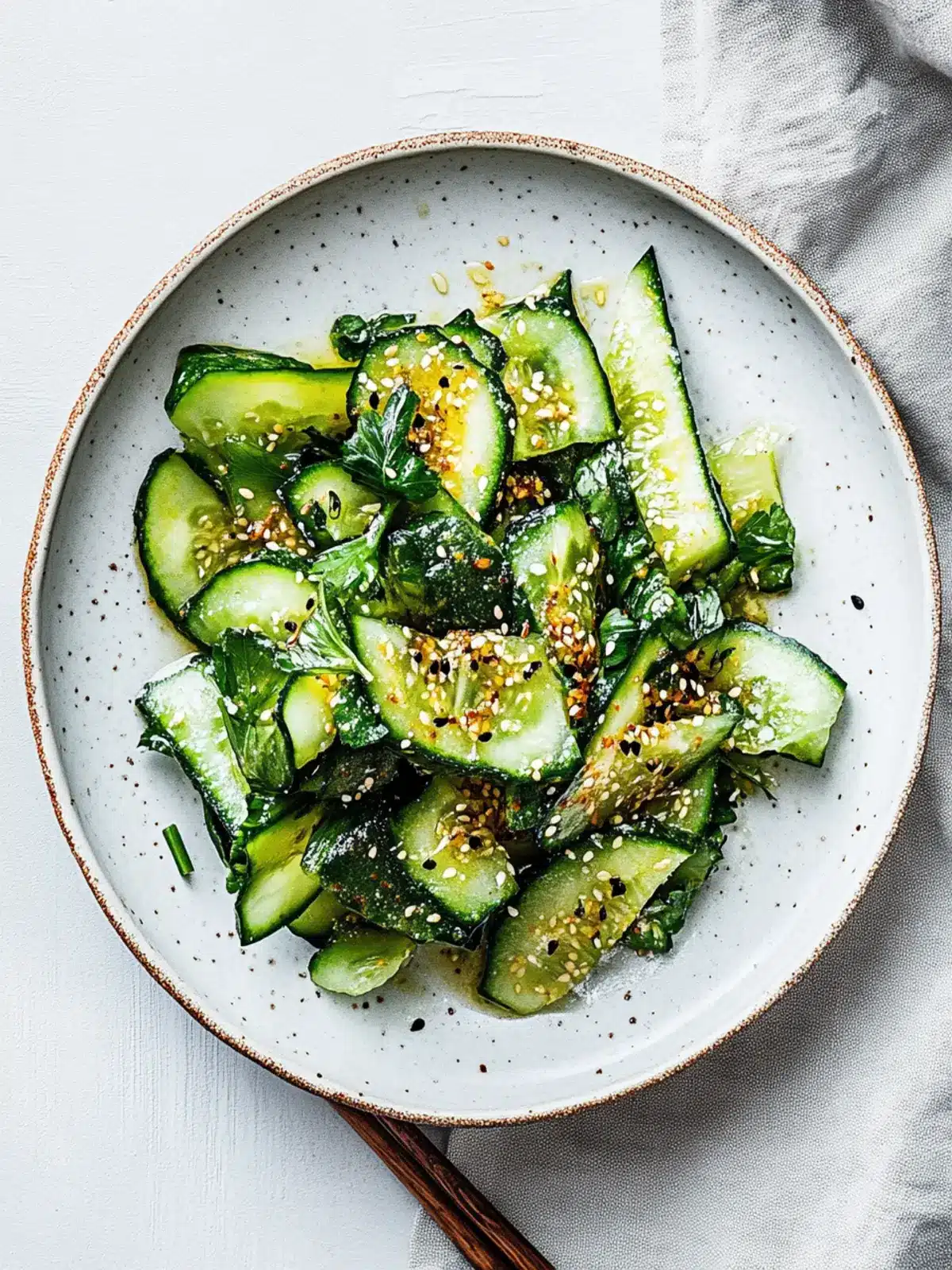 Asian Smacked Cucumber Salad with Spicy Garlic Kick 2 Asian Smacked Cucumber Salad