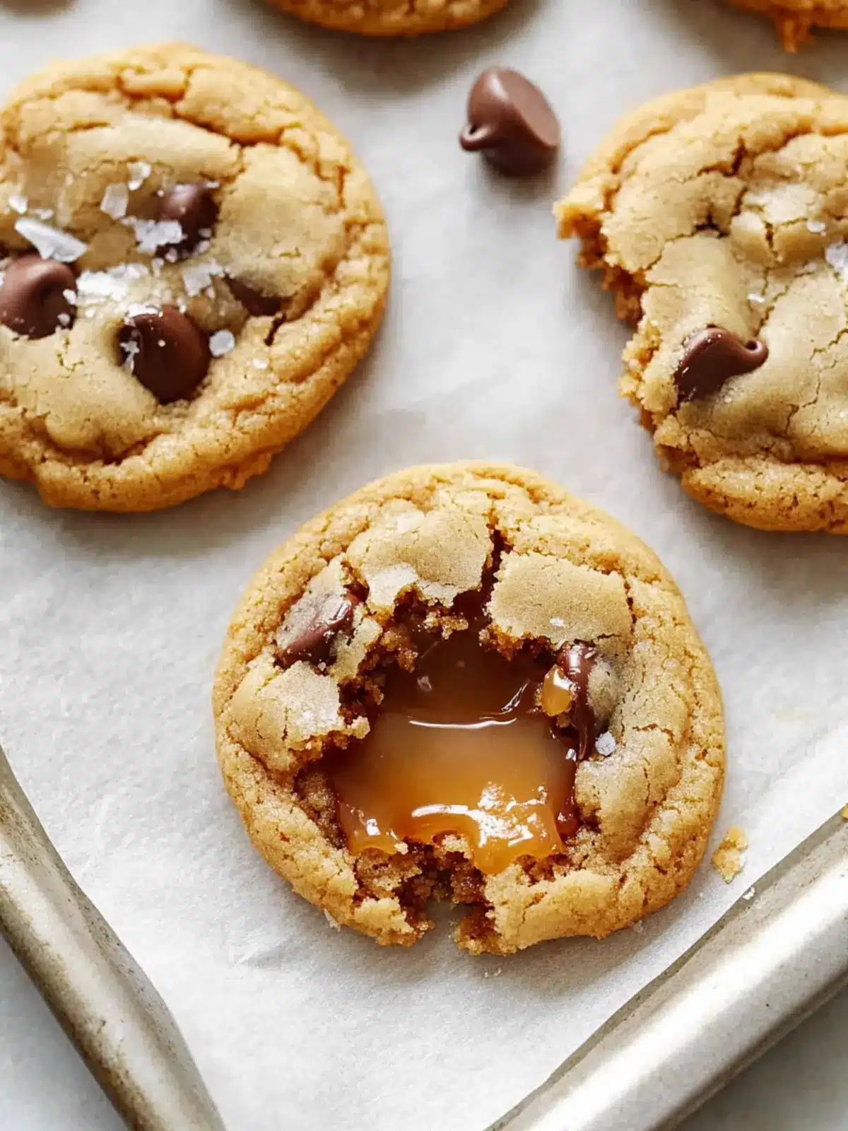 Salty-Sweet Salted Caramel Chocolate Chip Cookies Delight 3 Salted Caramel Chocolate Chip Cookies