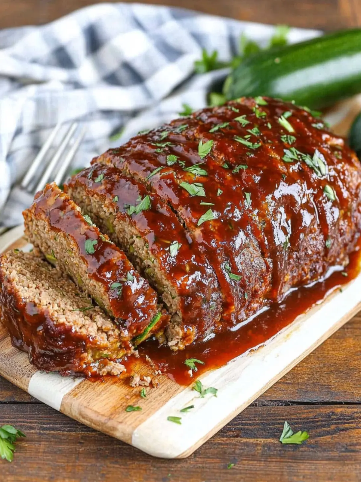 Irresistible Zucchini Meatloaf with Sweet Balsamic Glaze 5 Zucchini Meatloaf