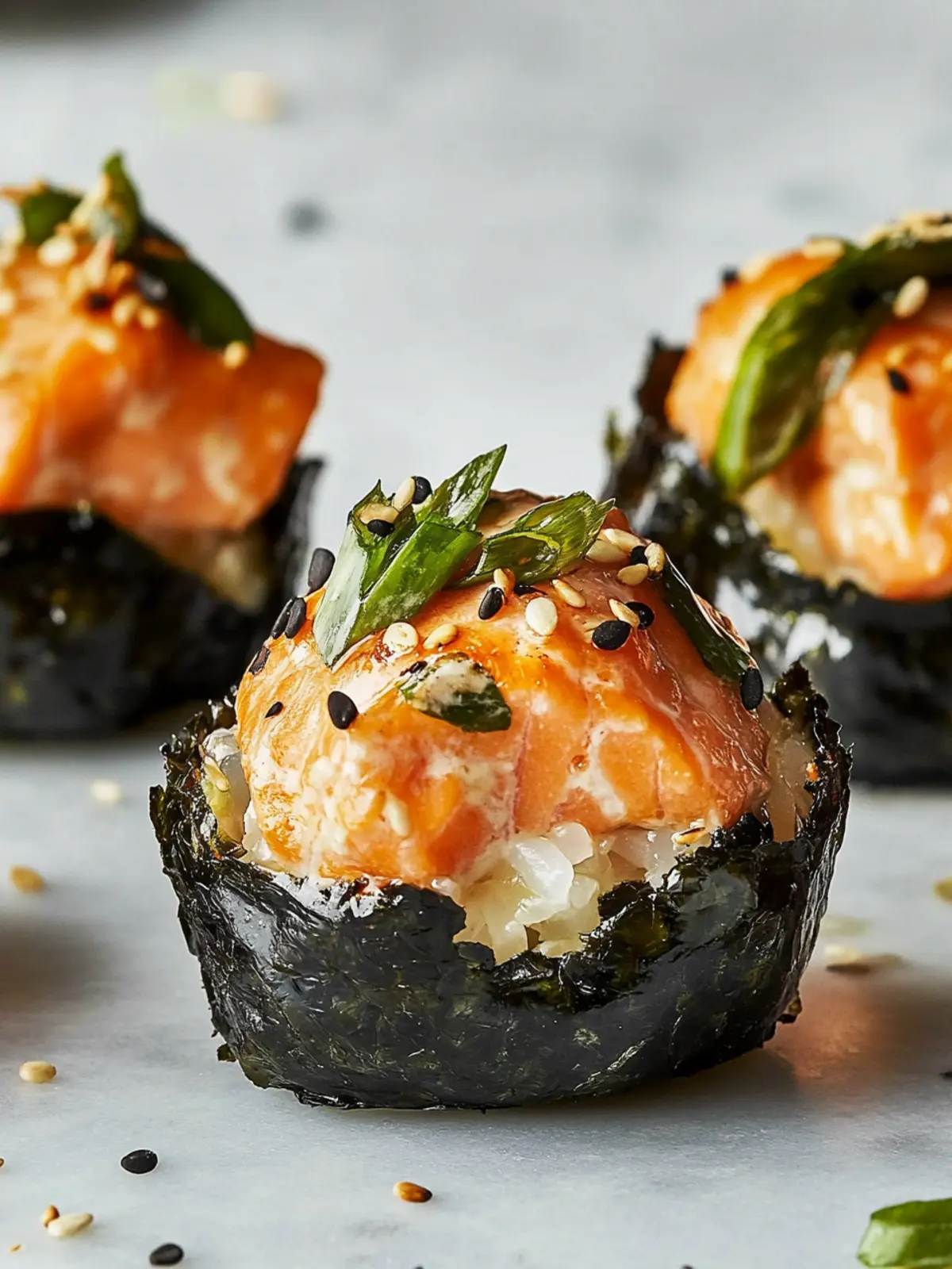 Baked Salmon Sushi Cups: A Quick Twist on Your Sushi Cravings 4 Baked Salmon Sushi Cups