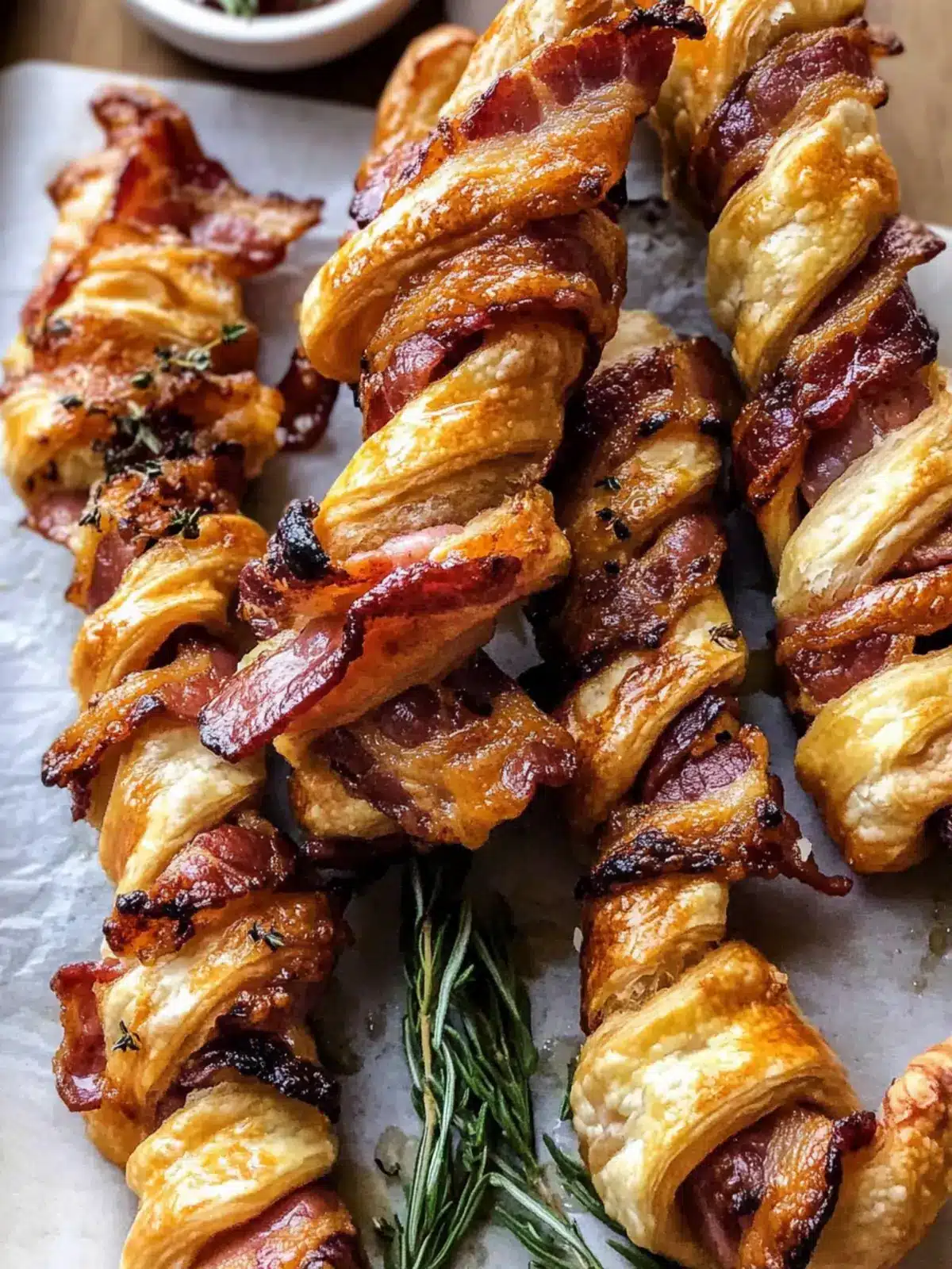 Sweet and Savory Cheesy Bacon Wrapped Puff Pastry Twists Bliss 5 Sweet and Savory Cheesy Bacon Wrapped Puff Pastry Twists