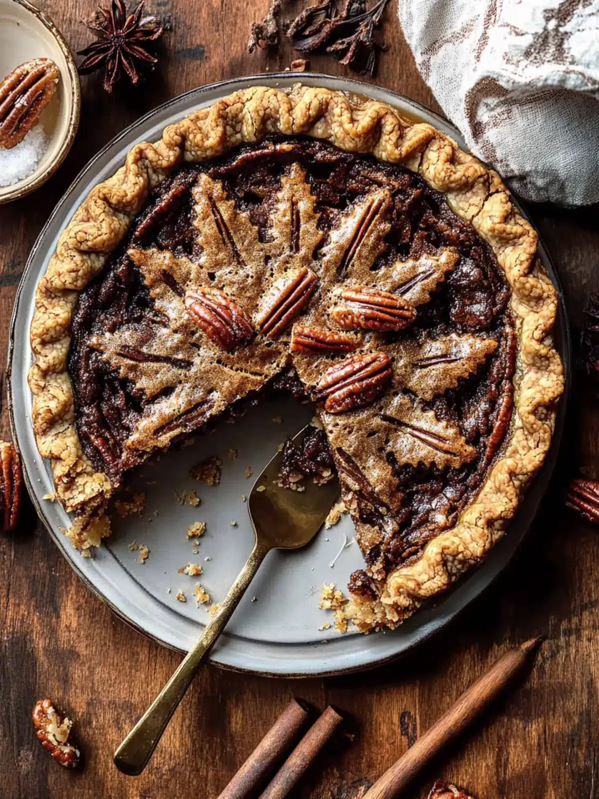 Decadent Brown Sugar Maple Pecan Cookie Pie Delight 3 Brown Sugar Maple Pecan Cookie Pie