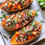 Wild Rice Stuffed Sweet Potatoes with Zesty Smoky Sauce 9 Wild Rice Stuffed Sweet Potatoes