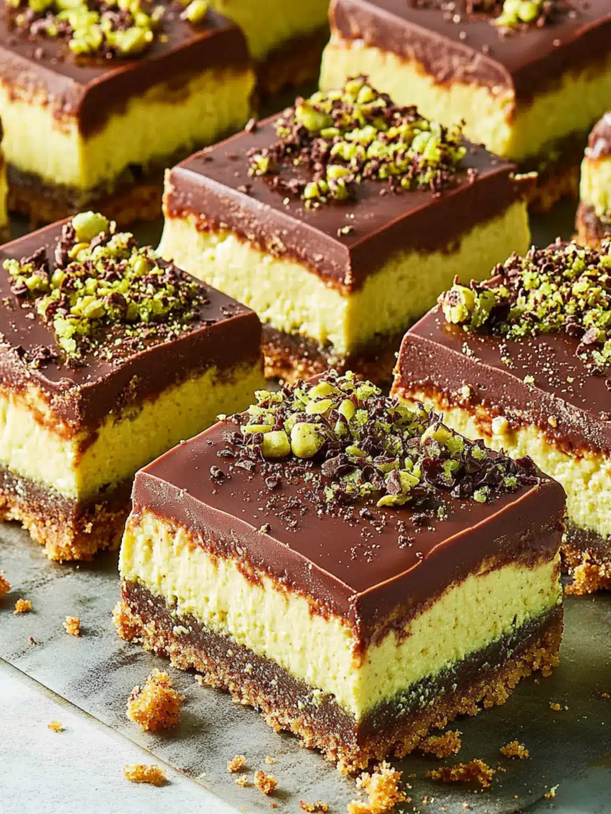 Dubai Chocolate Cheesecake Bars: A Decadent Delight Awaiting You 5 Dubai Chocolate Cheesecake Bars