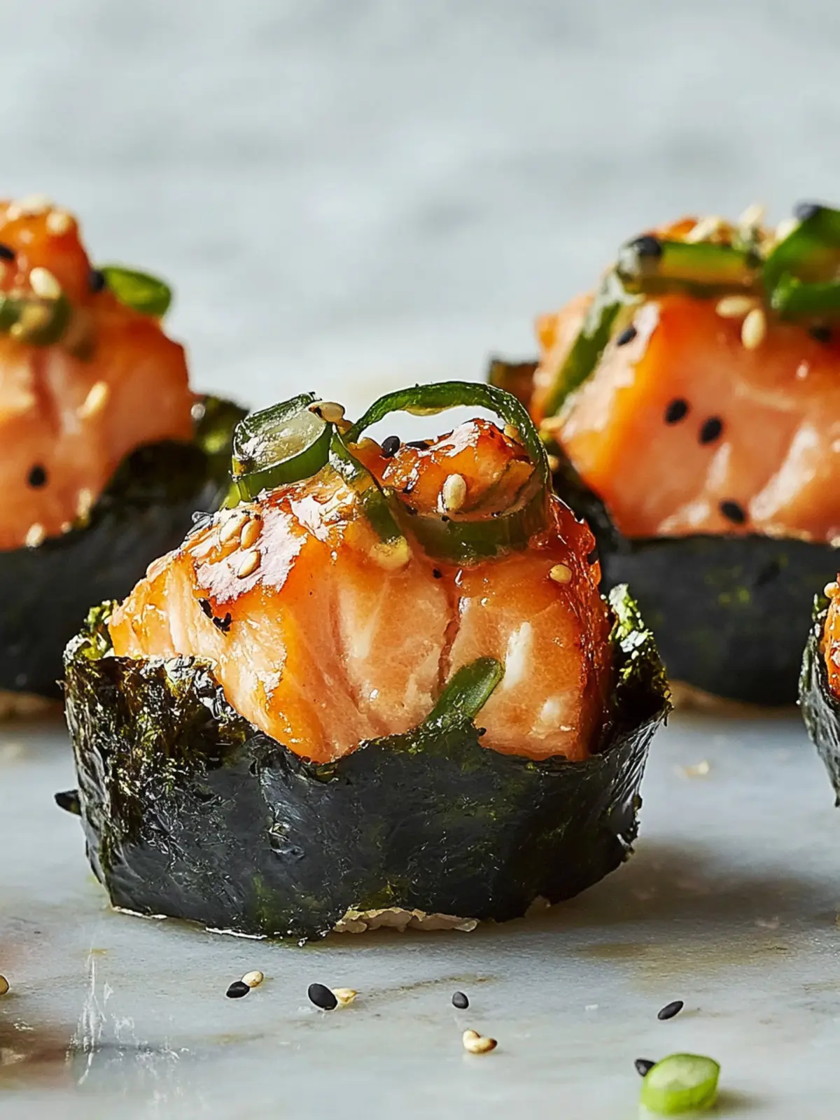 Baked Salmon Sushi Cups: A Quick Twist on Your Sushi Cravings 2 Baked Salmon Sushi Cups