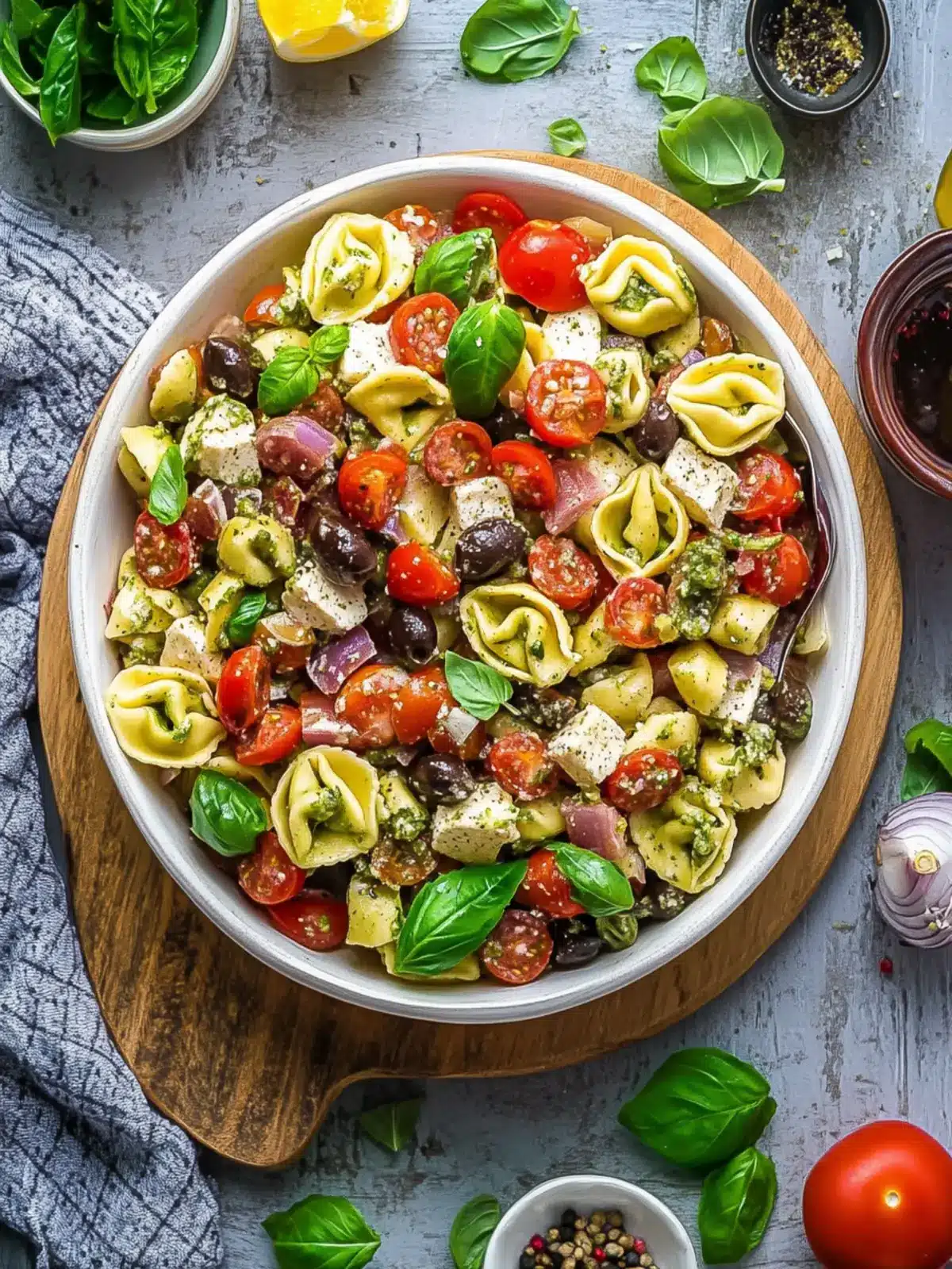 Delicious Antipasto Tortellini Pasta Salad Perfect for Potlucks 2 Antipasto Tortellini Pasta Salad
