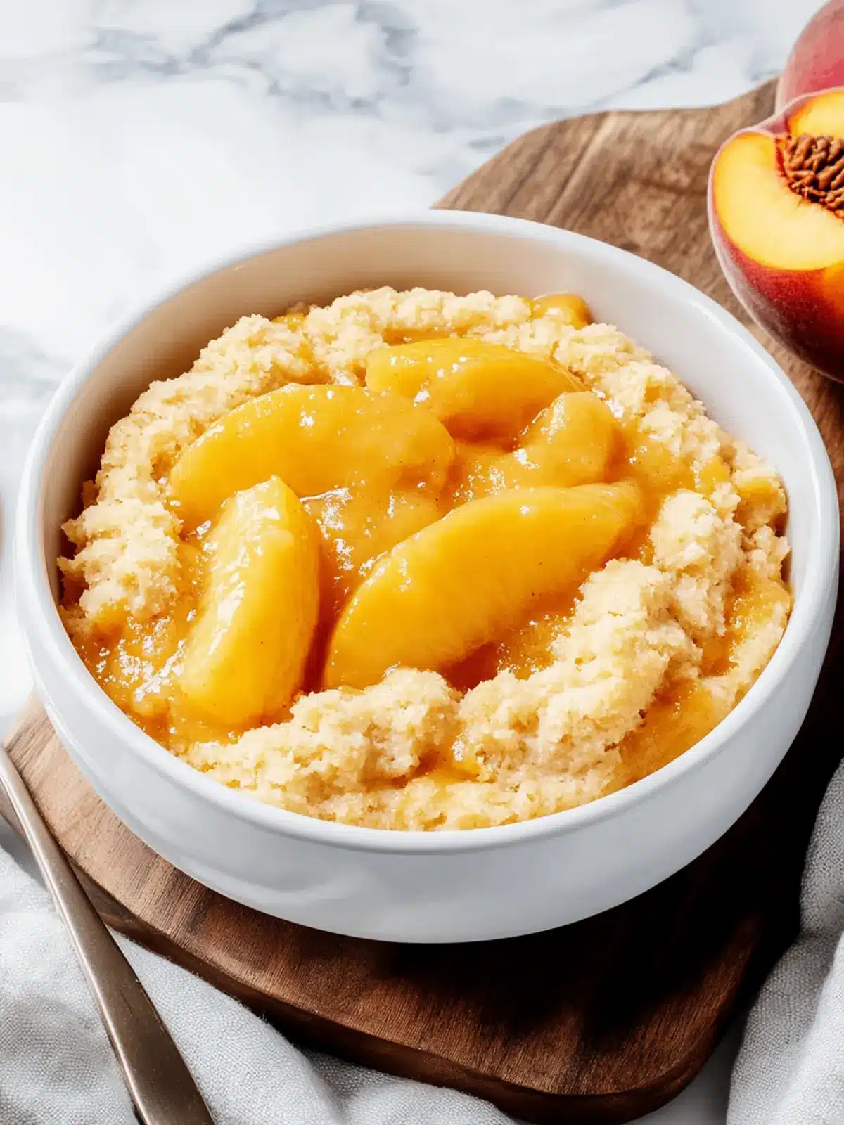 Deliciously Easy Cake Mix Peach Cobbler in Minutes 4 Easy Cake Mix Peach Cobbler