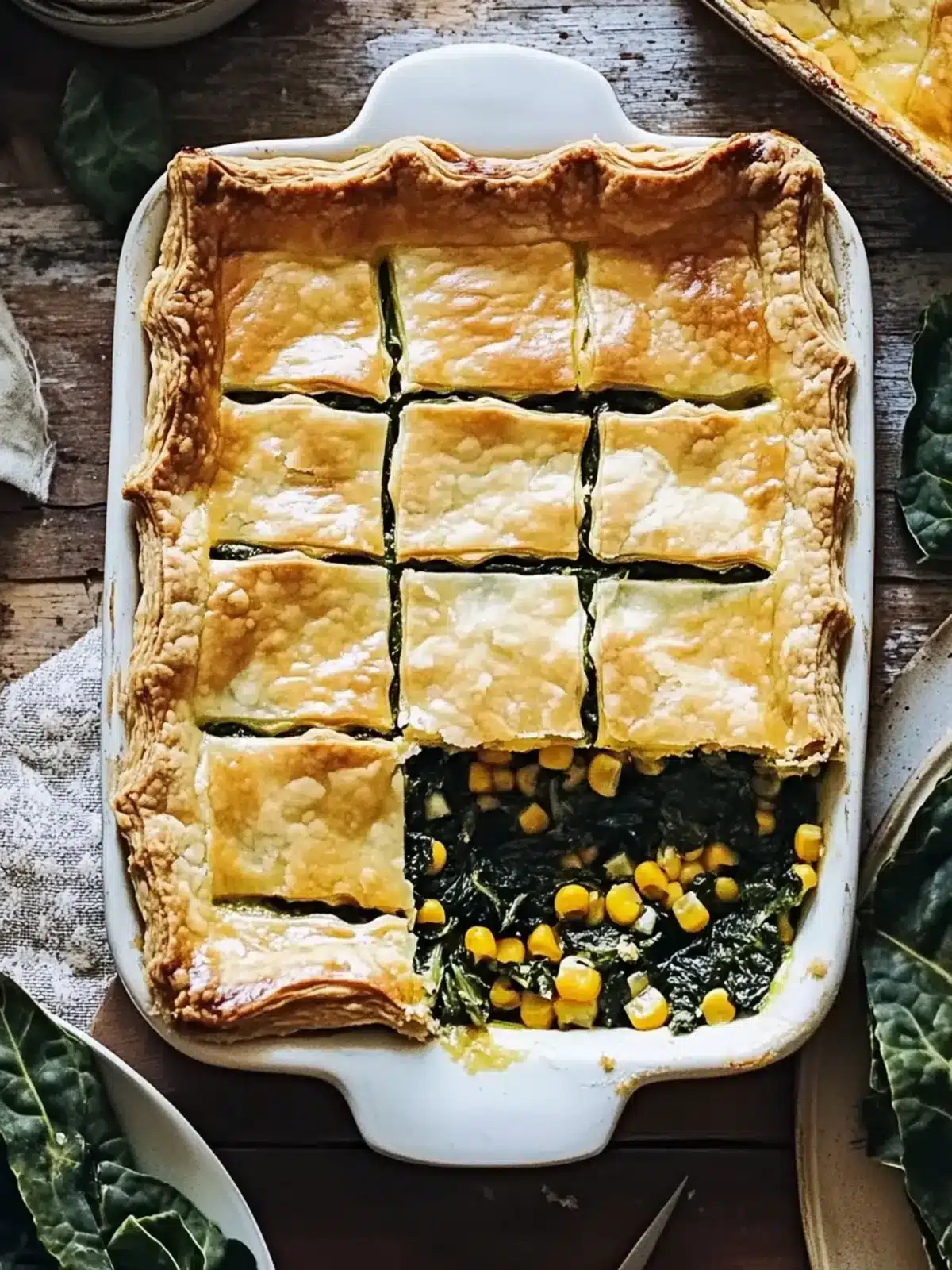 Collards and Corn Slab Pie: Your New Southern Comfort Favorite 3 Collards and Corn Slab Pie