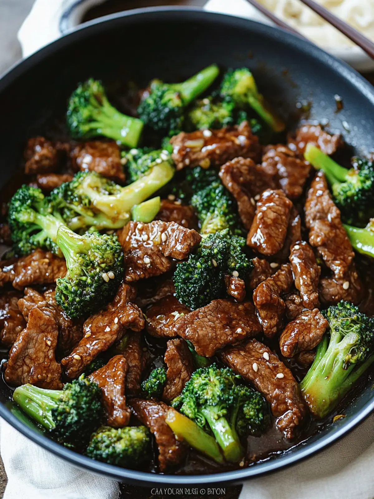 Delicious Chinese Beef and Broccoli One Pan Take-Out at Home 3 Chinese Beef and Broccoli (One Pan Take-Out)