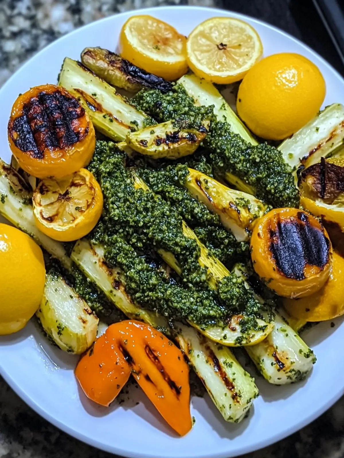 Grilled Vegetables with Collard Green Pesto for Flavor Lovers 3 Grilled Vegetables with Collard Green Pesto