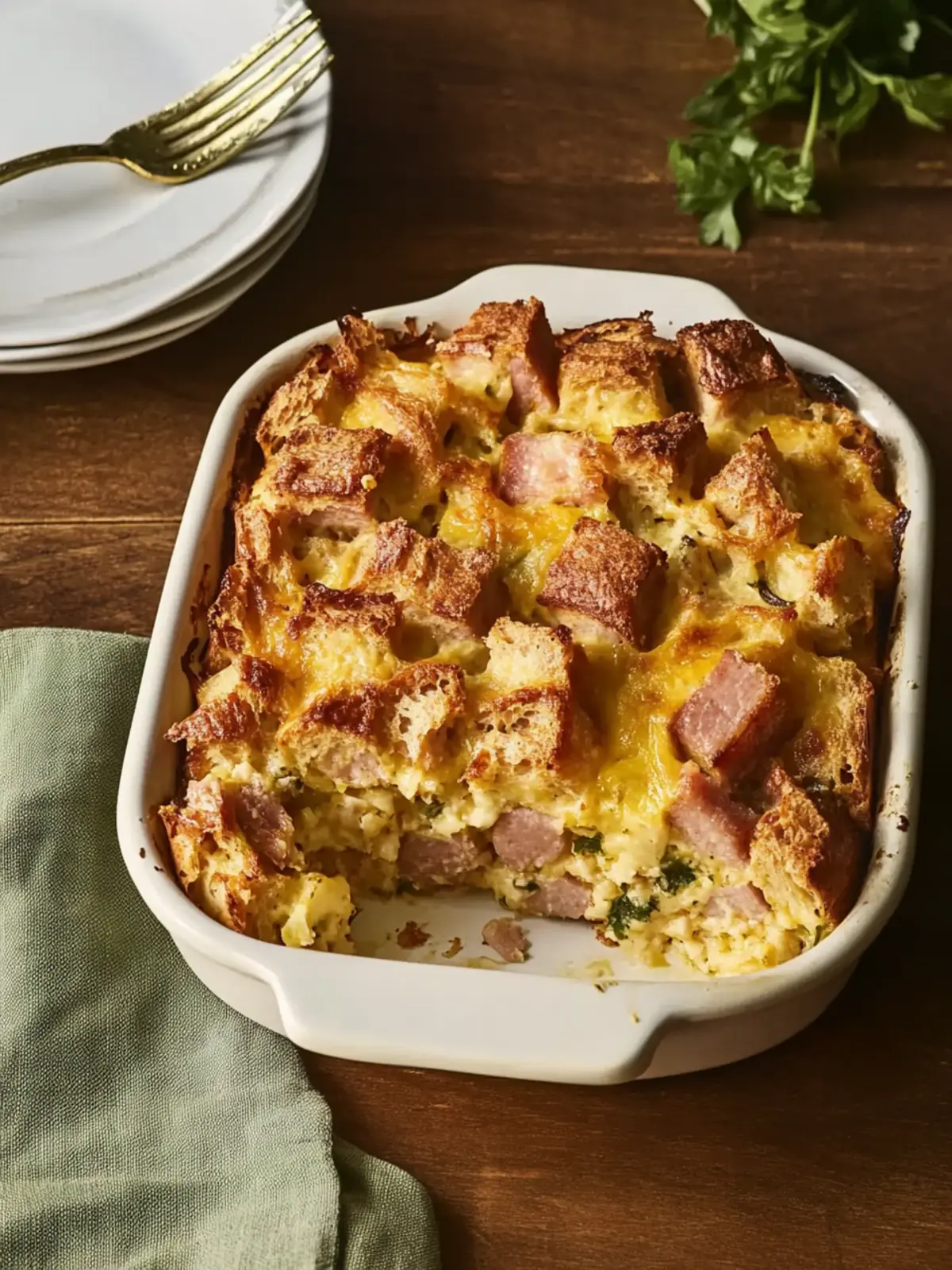 Savory Ham and Cheese Strata for a Cozy Breakfast Feast 2 Ham and Cheese Strata
