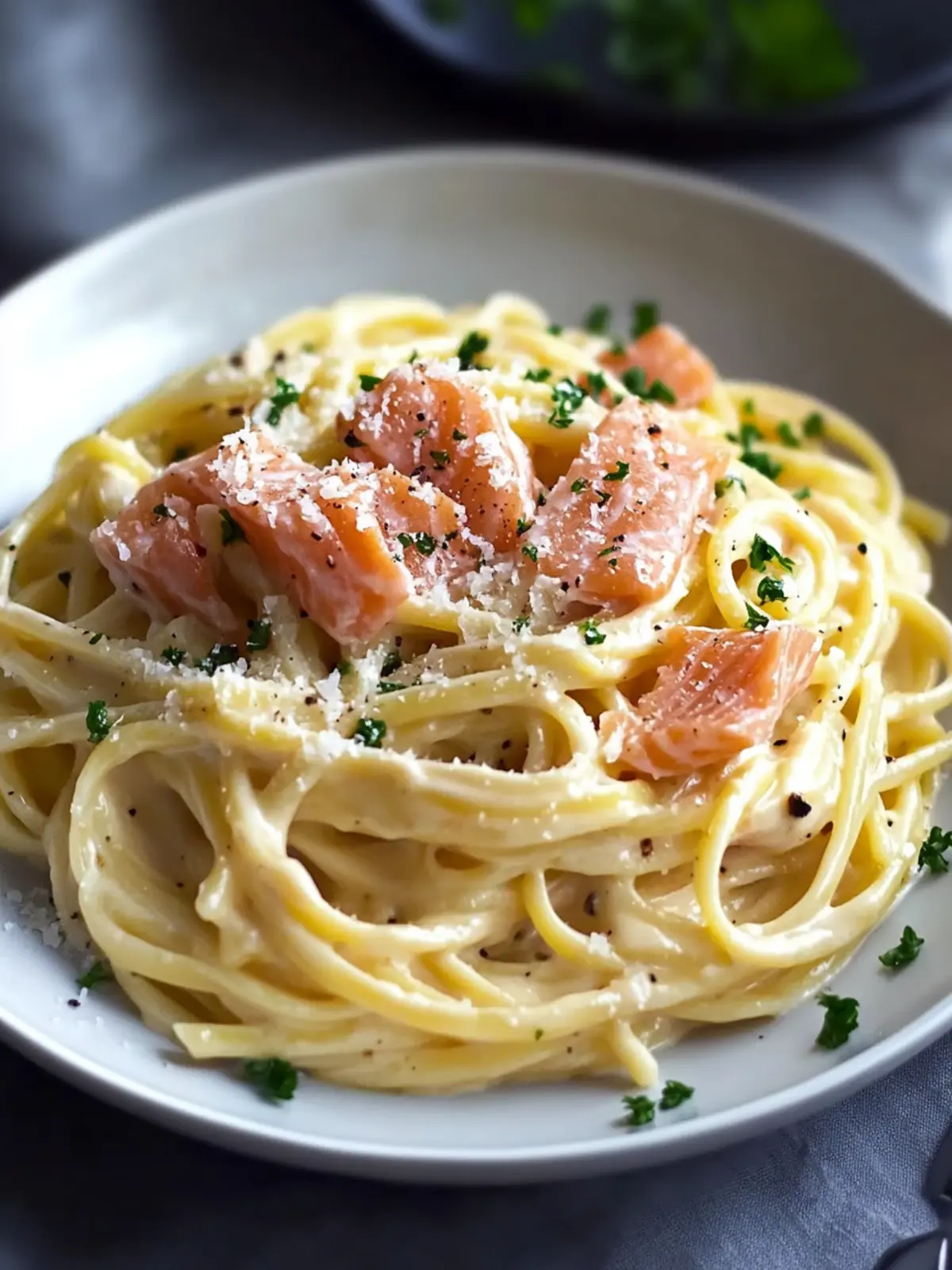 Creamy Smoked Salmon Carbonara for Effortless Elegance 4 Smoked Salmon Carbonara