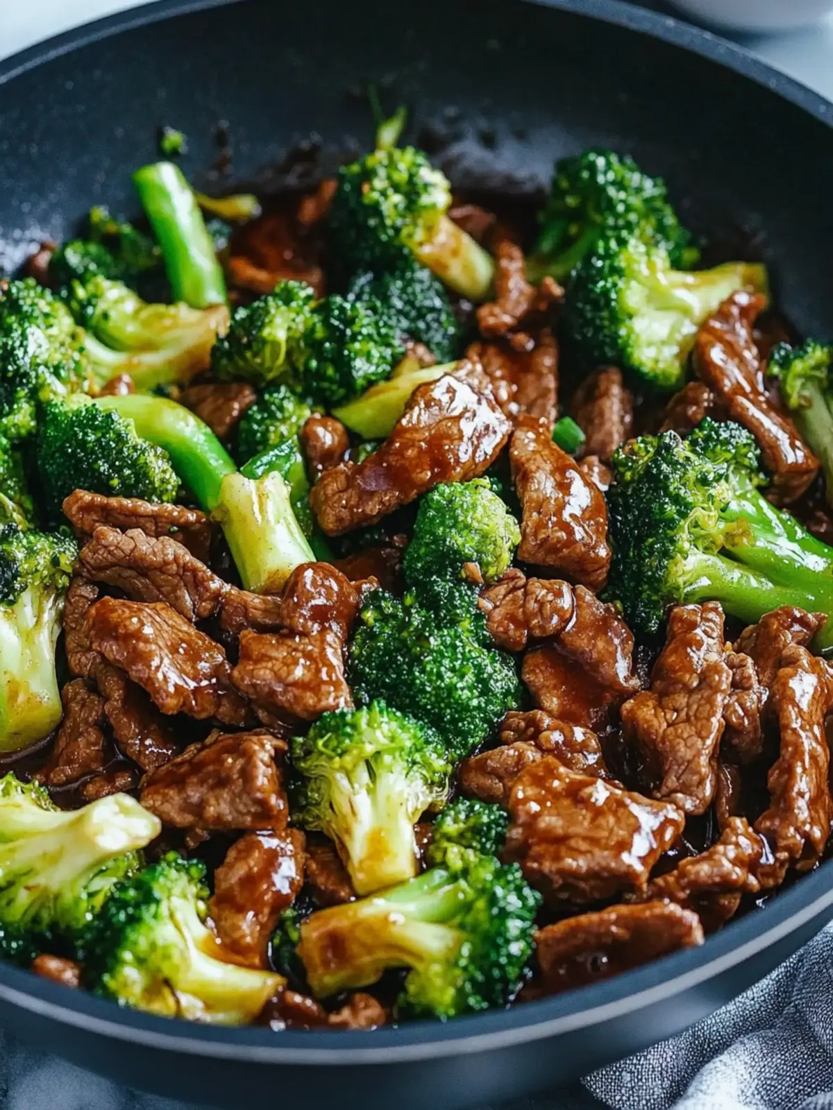 Delicious Chinese Beef and Broccoli One Pan Take-Out at Home 2 Chinese Beef and Broccoli (One Pan Take-Out)