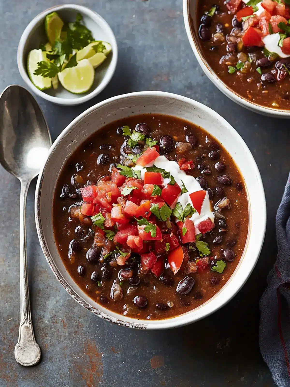 Savory Black Bean-and-Chile Soup for Cozy Nights In 2 Black Bean-and-Chile Soup